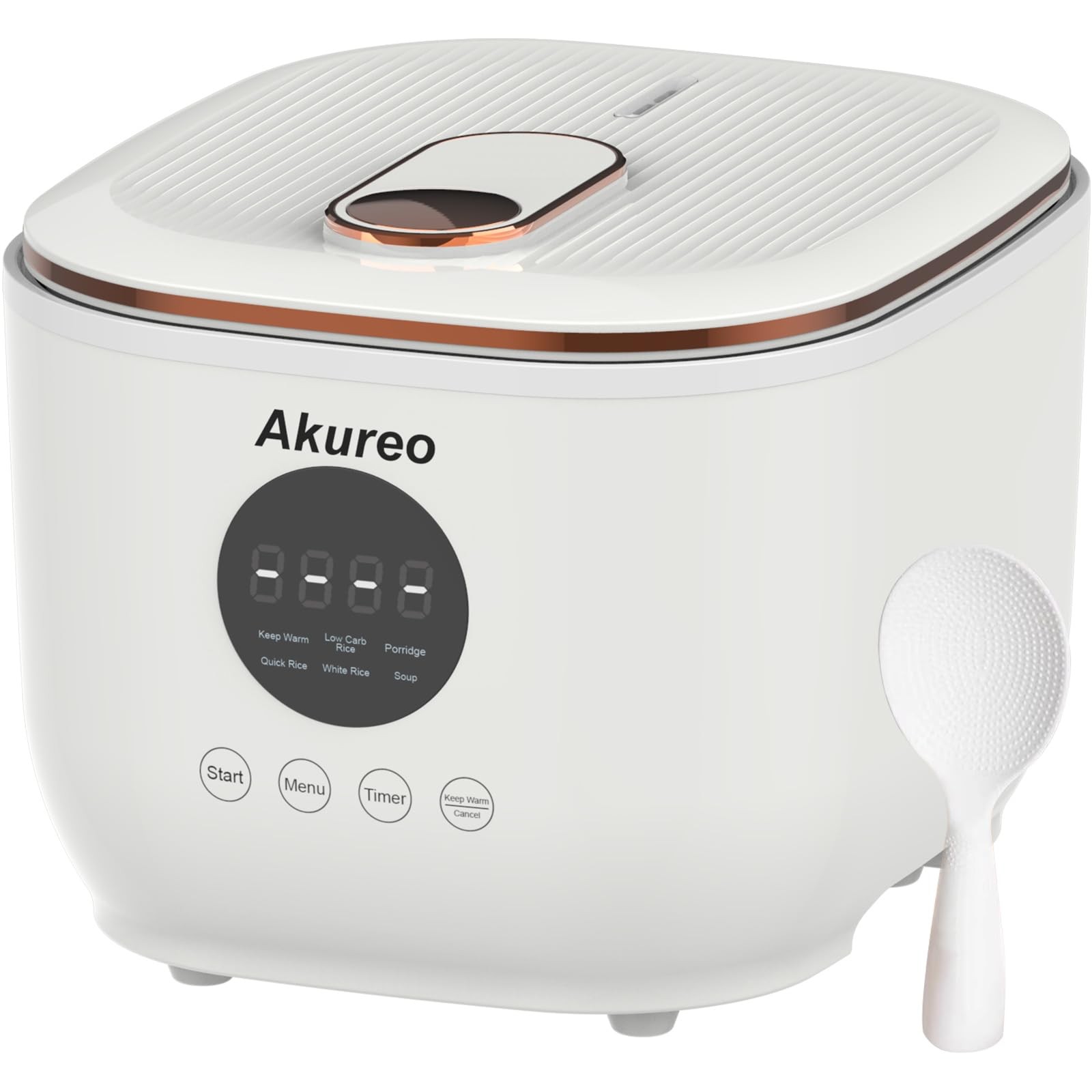 3L Healthy Low Carb Rice Cooker, Sugar Digital middle, PureWhite