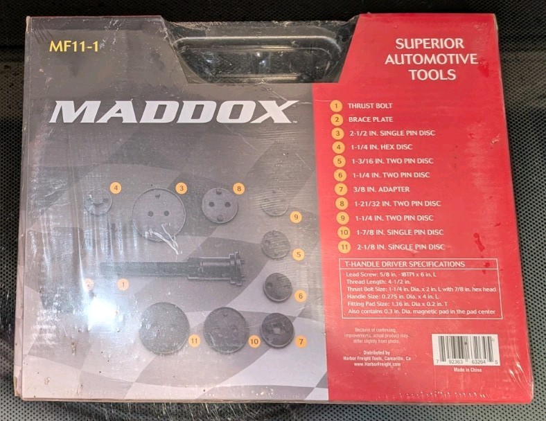 Maddox Automotive Tools 11 Pc Disc Brake Pad & Caliper Service Tool Kit MF11-1