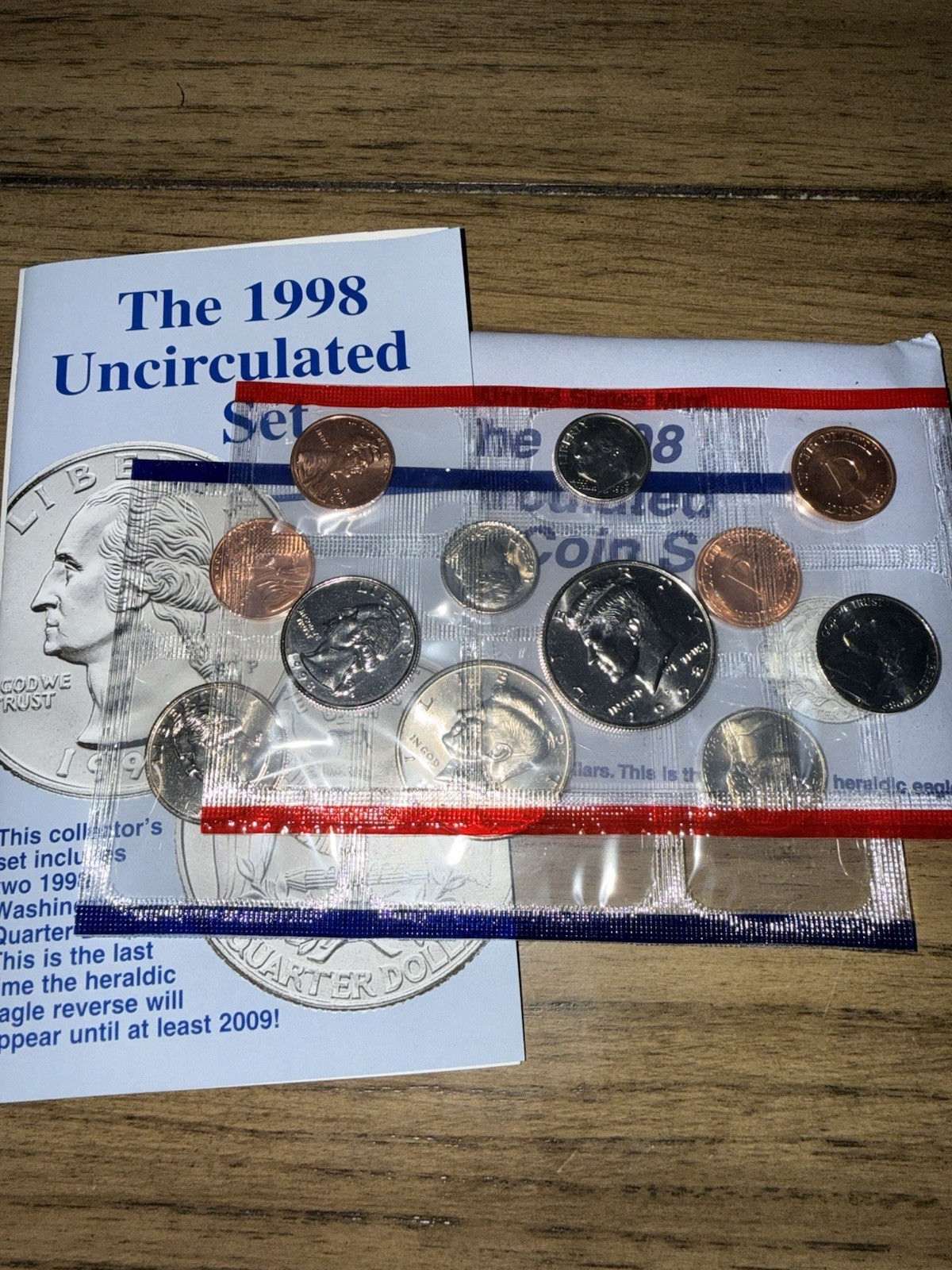 United States Mint 1998 Uncirculated Coin Set Philadelphia & Denver Mint