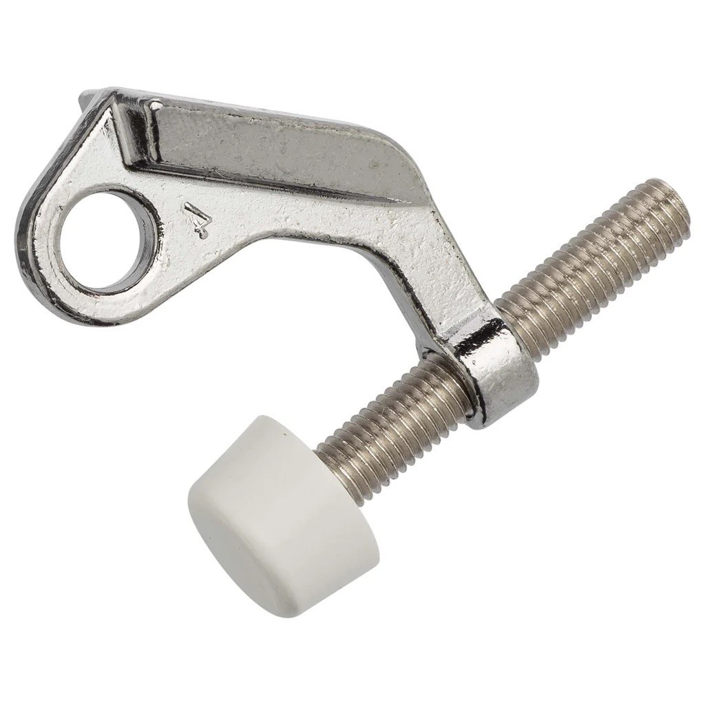 New Harney 30691 Chrome Finish Door Saver Hinge Pin Door Stop Easily Adjustable