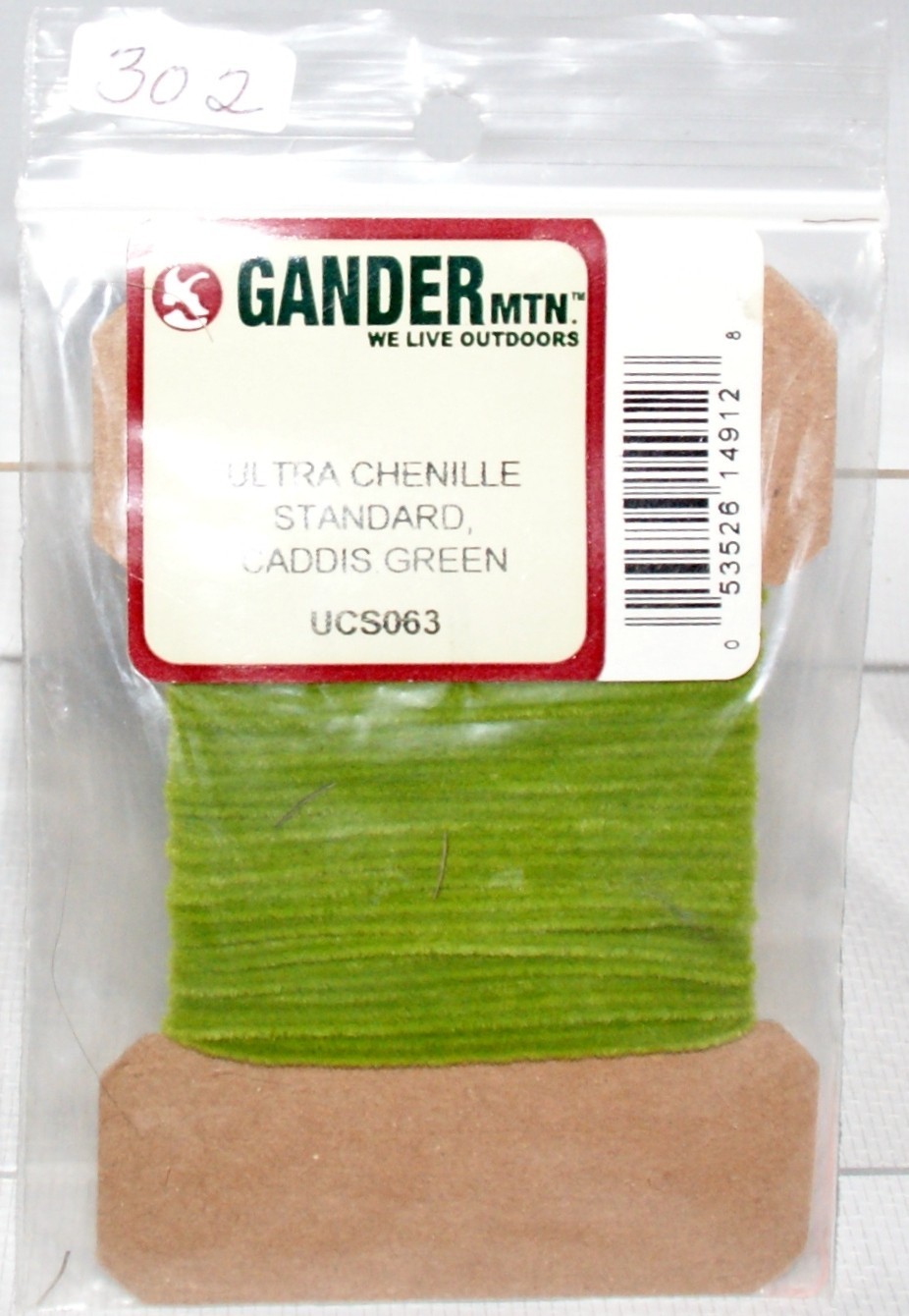 Fly Tying Material UCS063 Ultra Chenille Standard Caddis Green #302