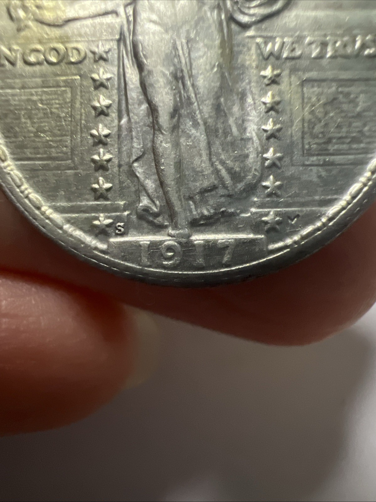 1917 S Type 2 Standing Liberty Quarter