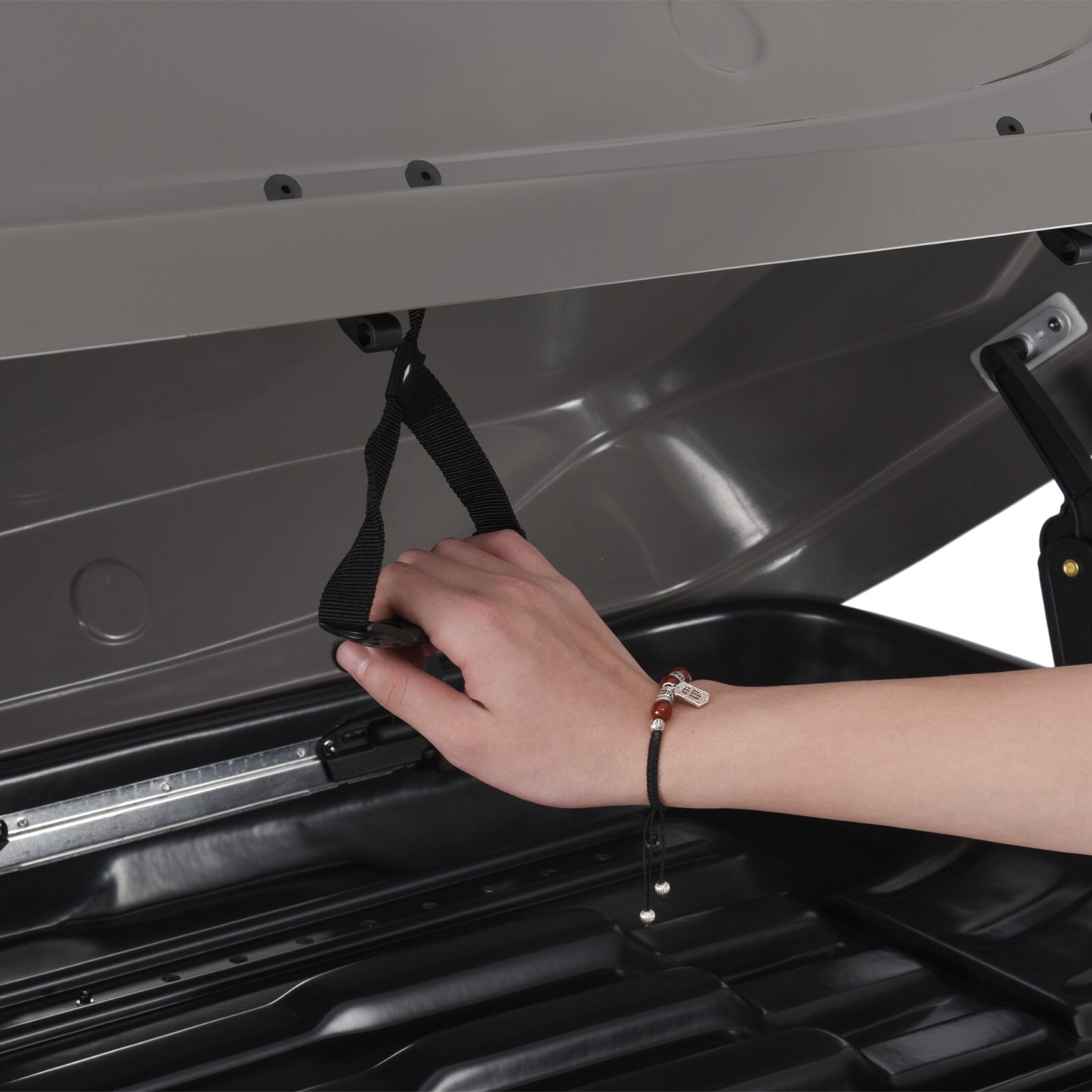 13 FT ³ Rooftop Cargo Box Luggage Carrier w/2 Keys,Both Side Open Easy Install