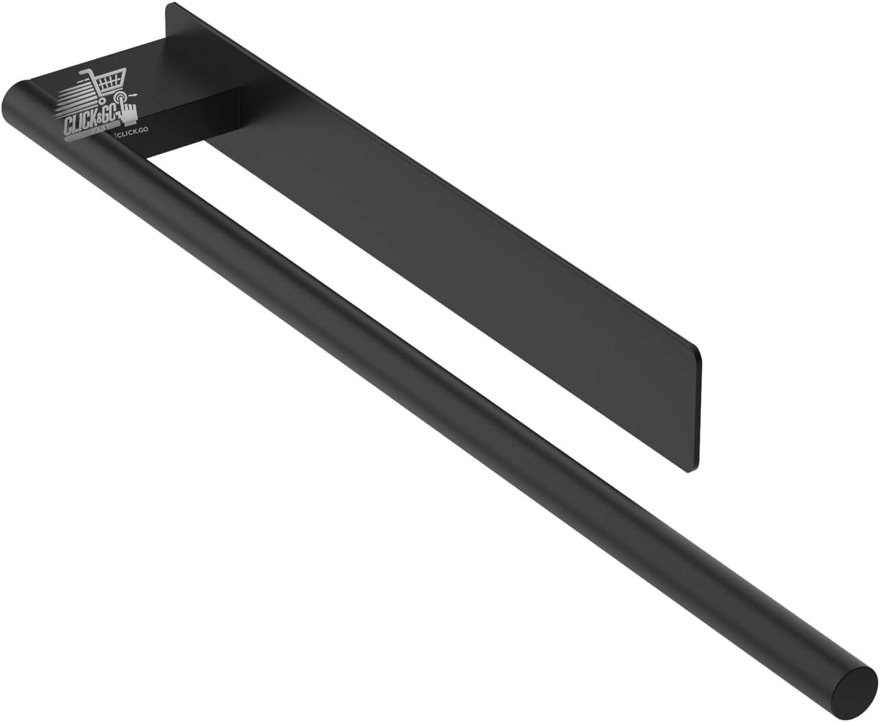 Adhesive towel rail 39CM, stainless steel, black