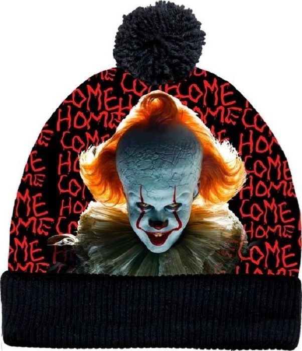 New Pennywise IT Beanie Hat Adult Winter Horror Movie Warm One Size NWT Clown