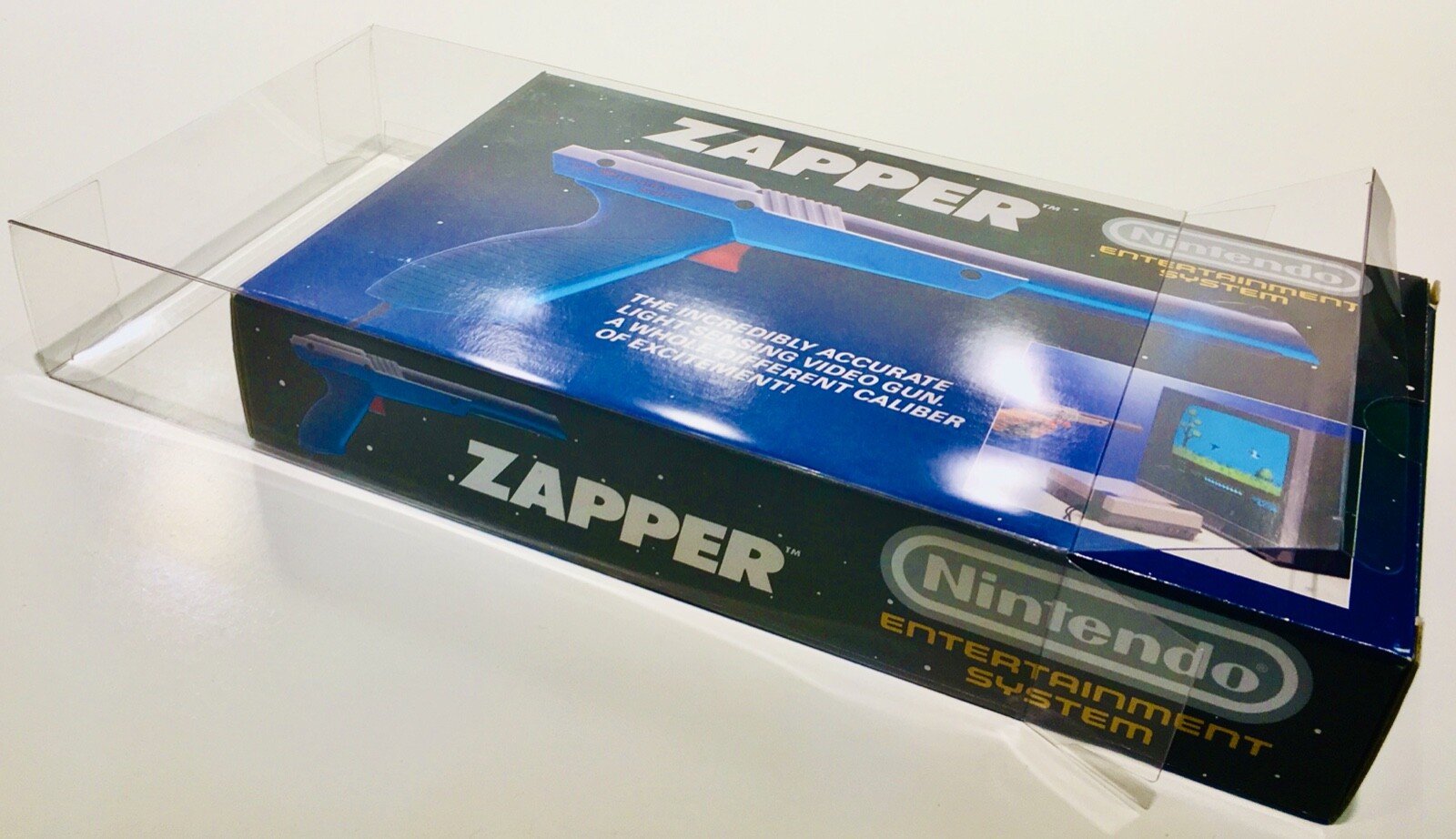 1 Box Protector for the NES ZAPPER Box! See pictures! Custom Made Display Case