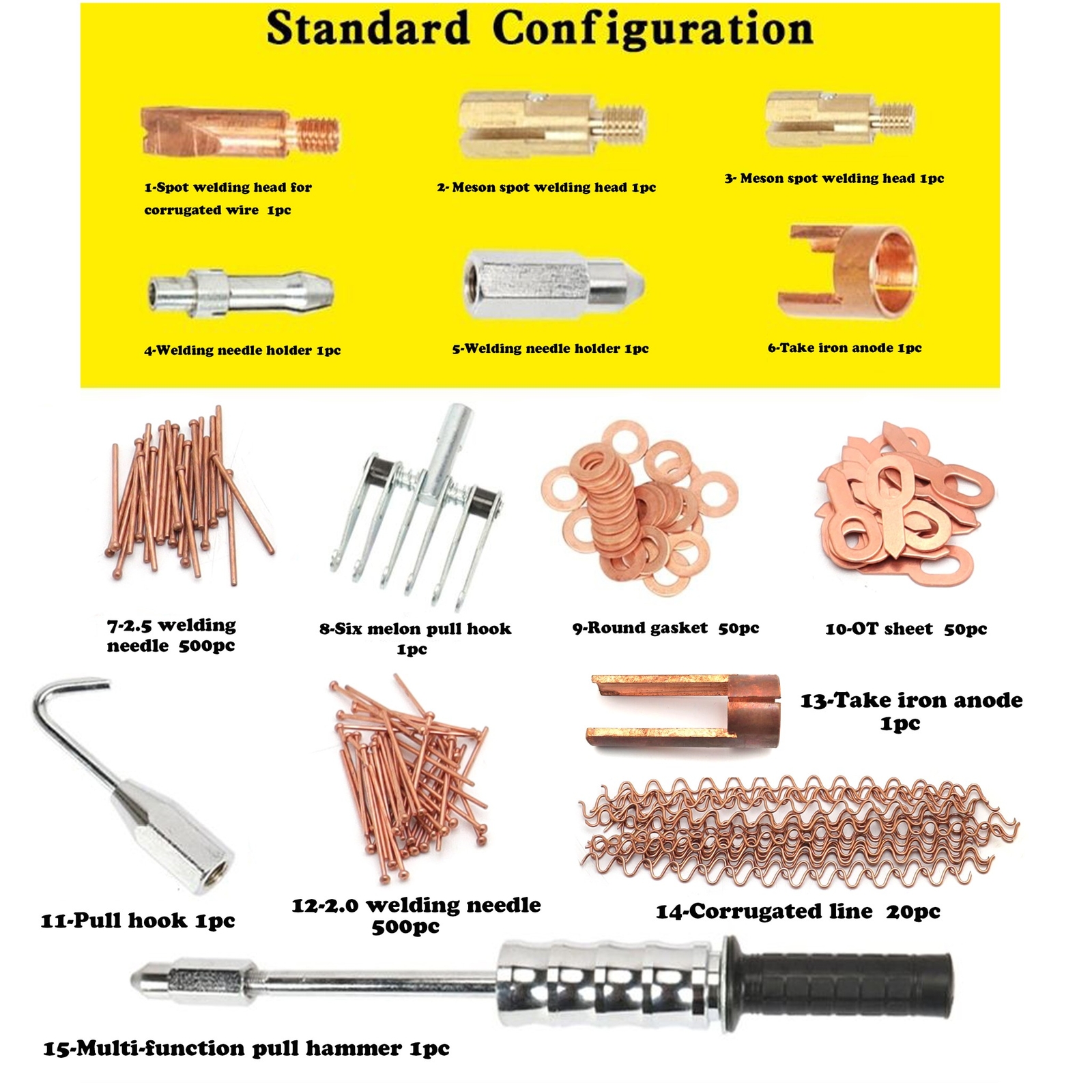Stud Welder Starter Spot Puller Kit Hammer Gun Auto Repair Tool Dent Puller Car
