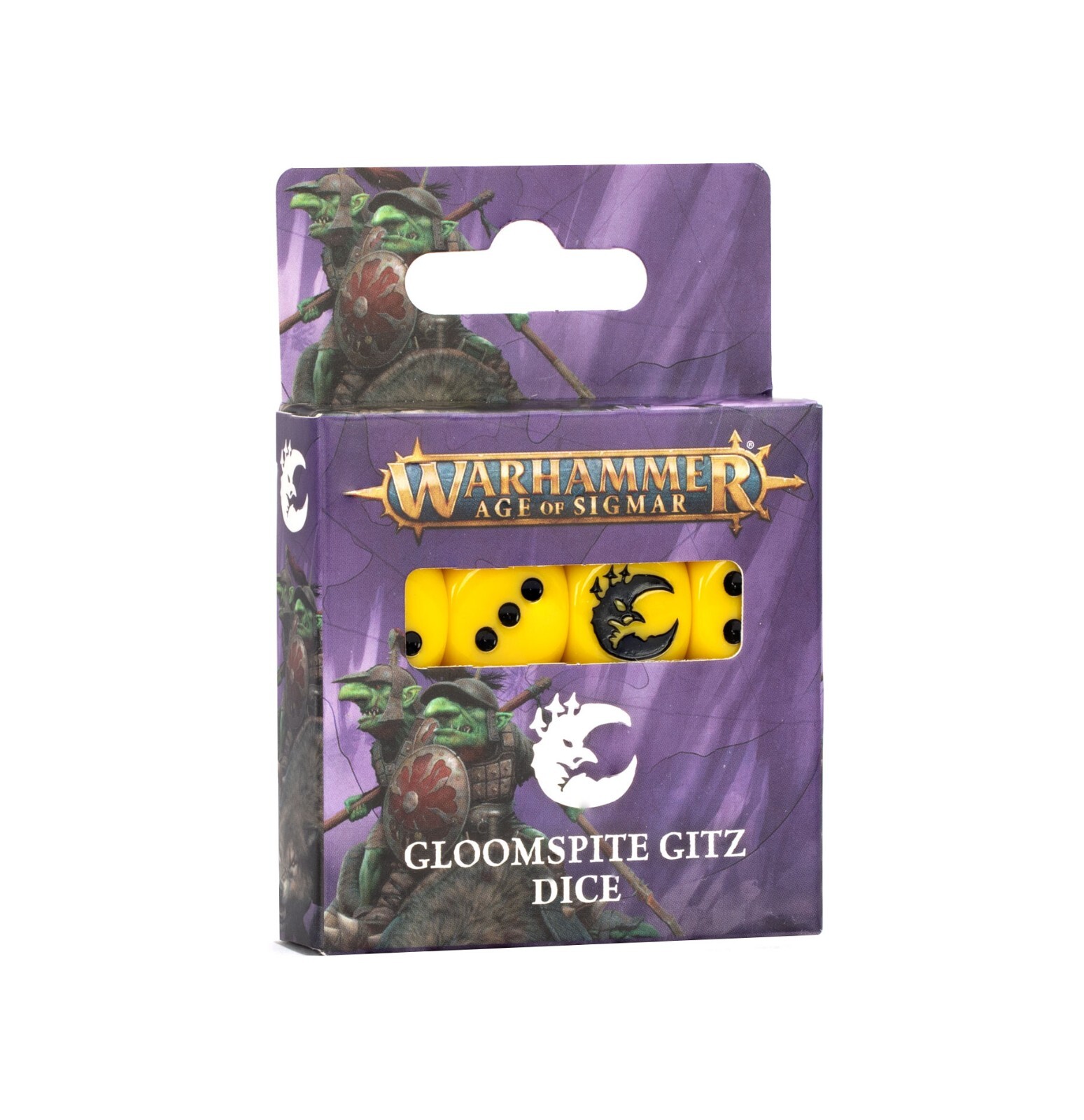 WARHAMMER AGE OF SIGMAR AOS GLOOMSPITE GITZ DICE SET 89-77 NEW