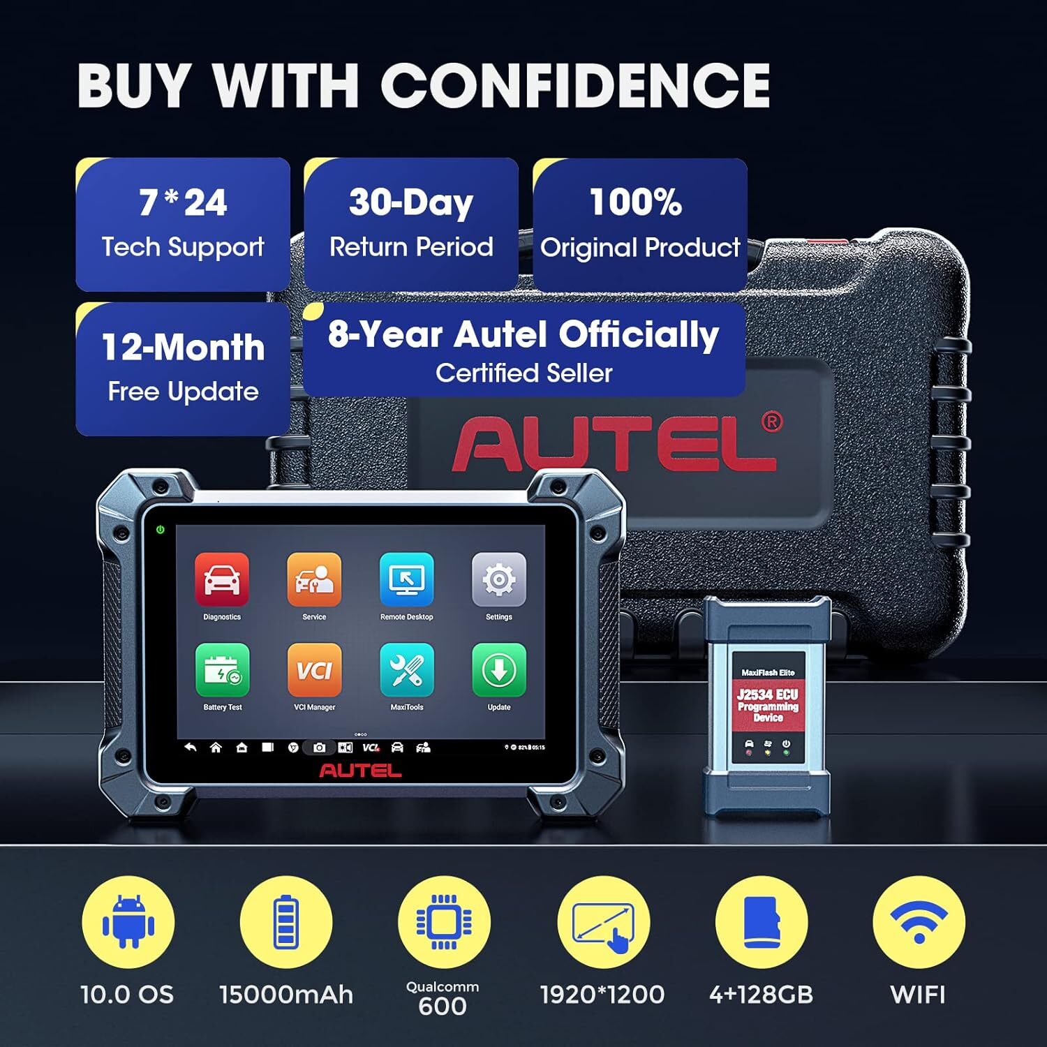Autel MaxiSys MS908S PRO II Programming Diagnostic Scanner MK908 PRO II 2025
