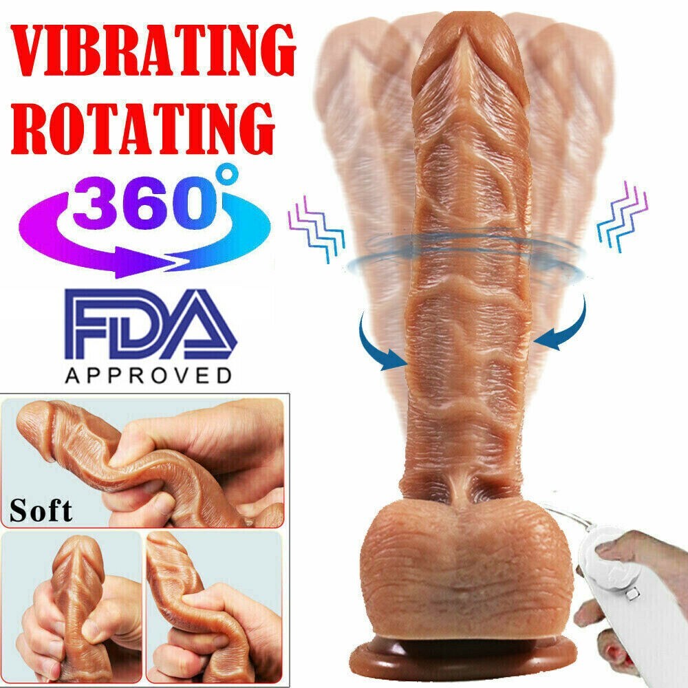 Thrusting Realistic Dildo G-spot Vibrator Massager Female Sex Toy For Women