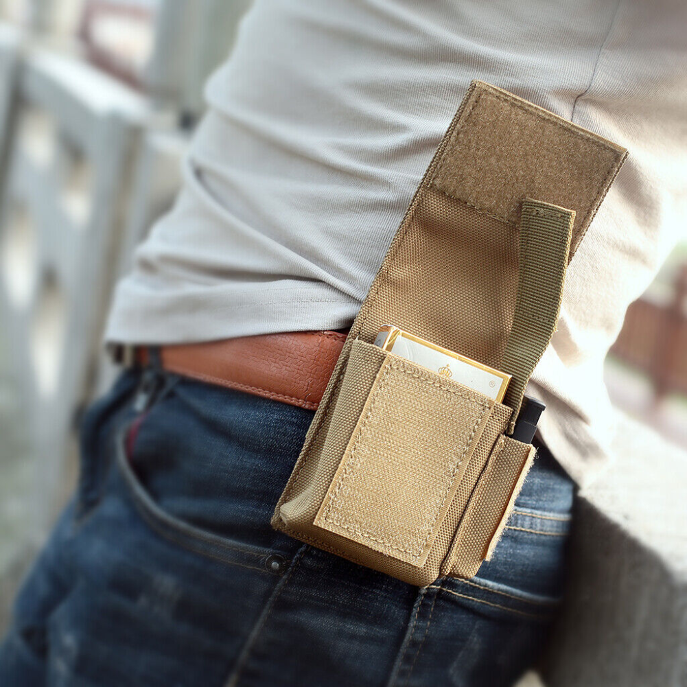 Utility EDC Tactical Mini Molle Pouch Cigarette Battery Lighter Belt Waist Pack