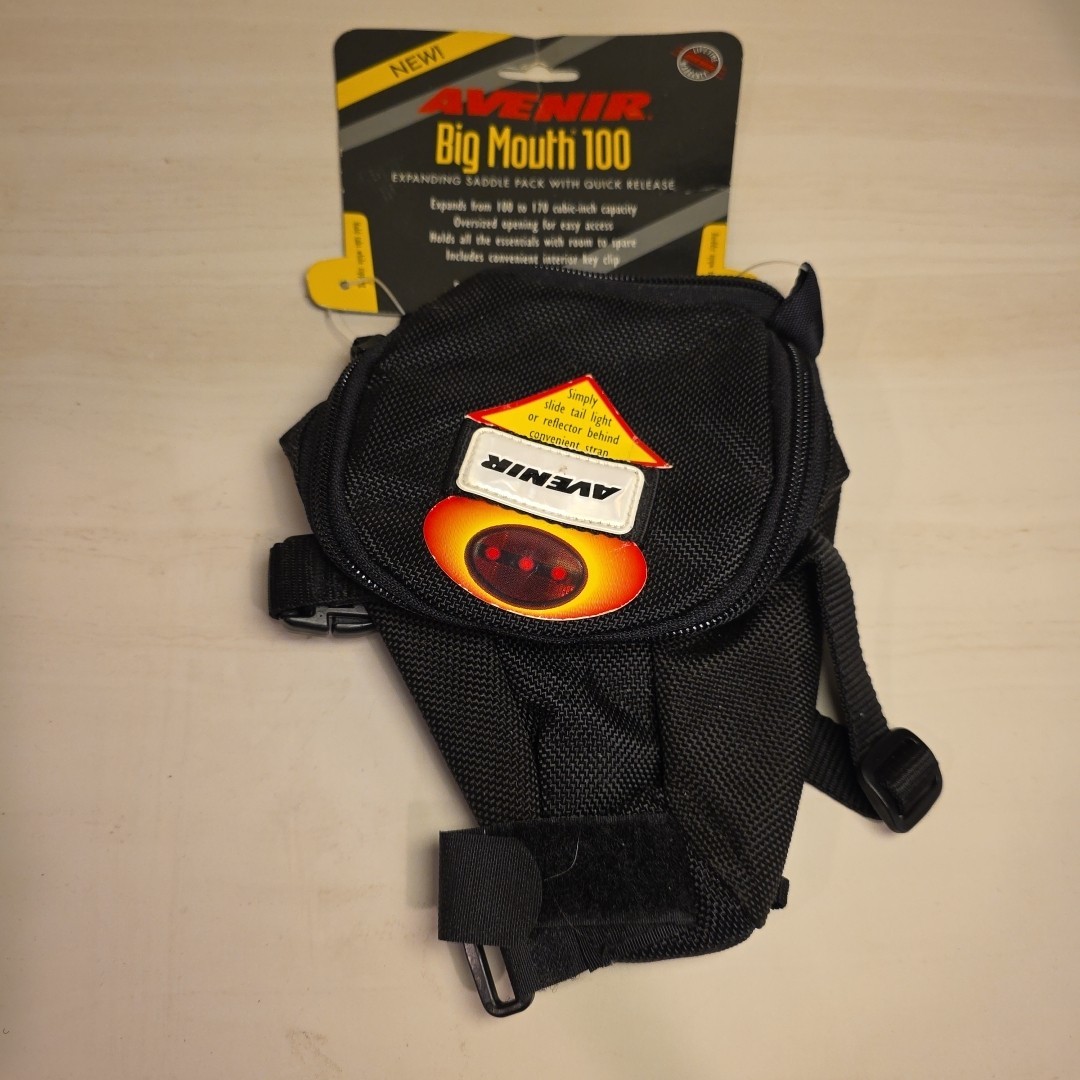 Avenir Bike Saddle Bag Big Mouth 100 Nwt