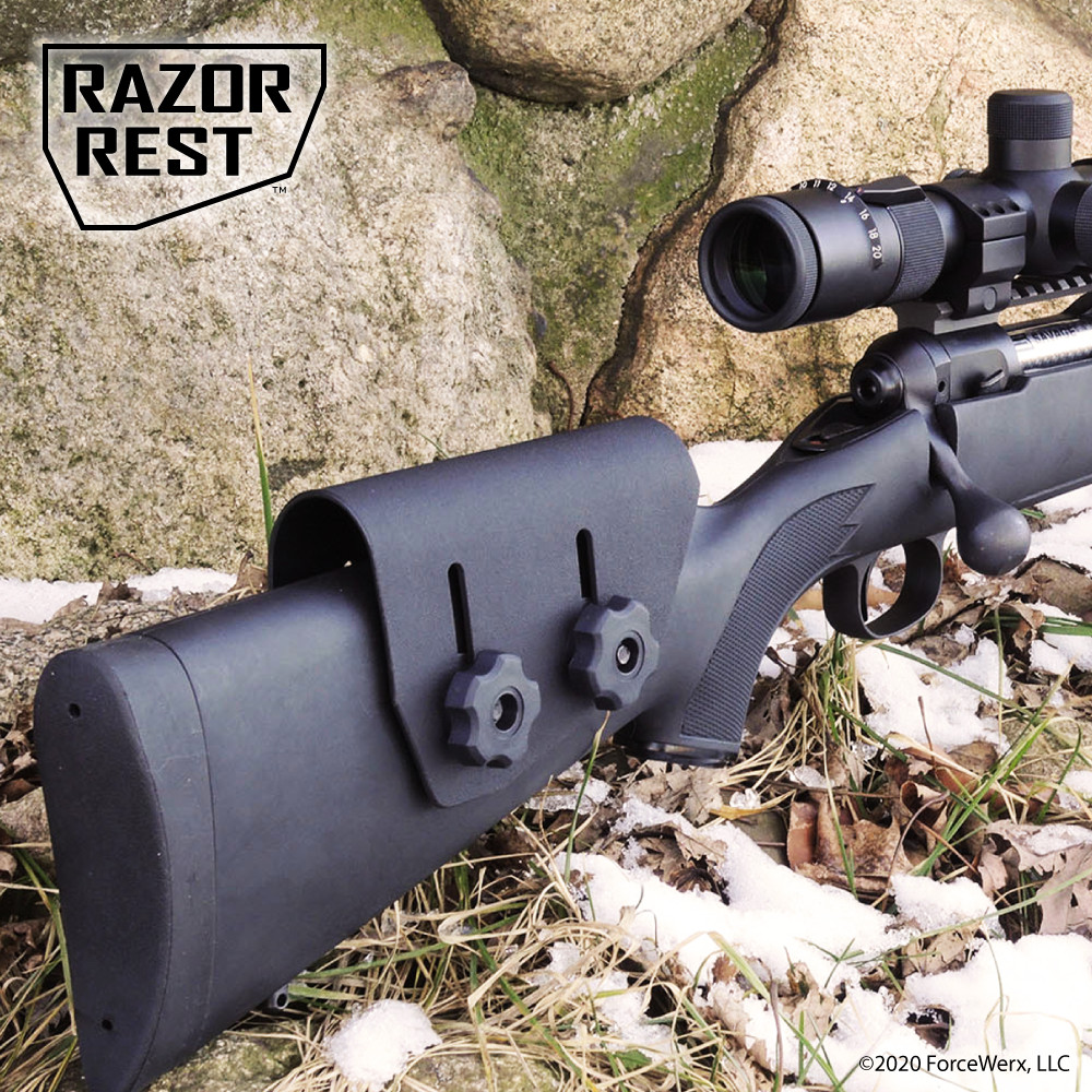 Best Cheek Riser .093 Black Kydex Razor Rest Tactical & Hunting Rifle Pad USA !