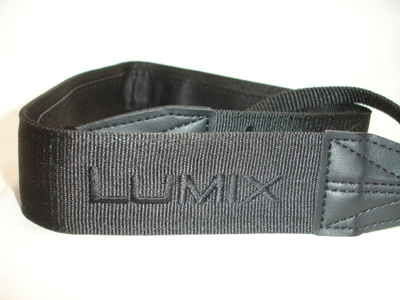Panasonic LUMIX camera strap  1.5" wide Genuine  ( Black logo)