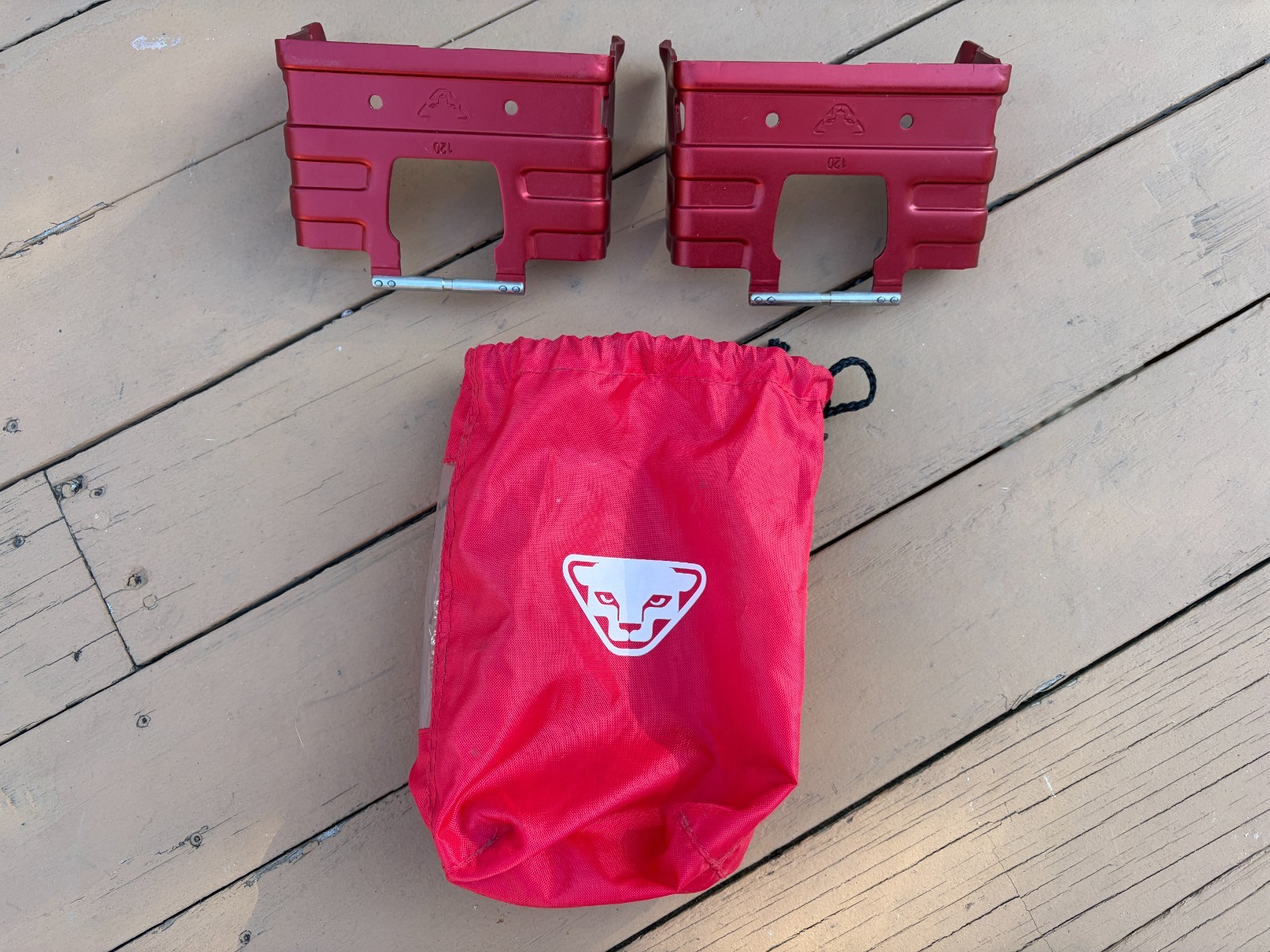 Dyanafit Ski 120mm Crampons - Red-w/bag