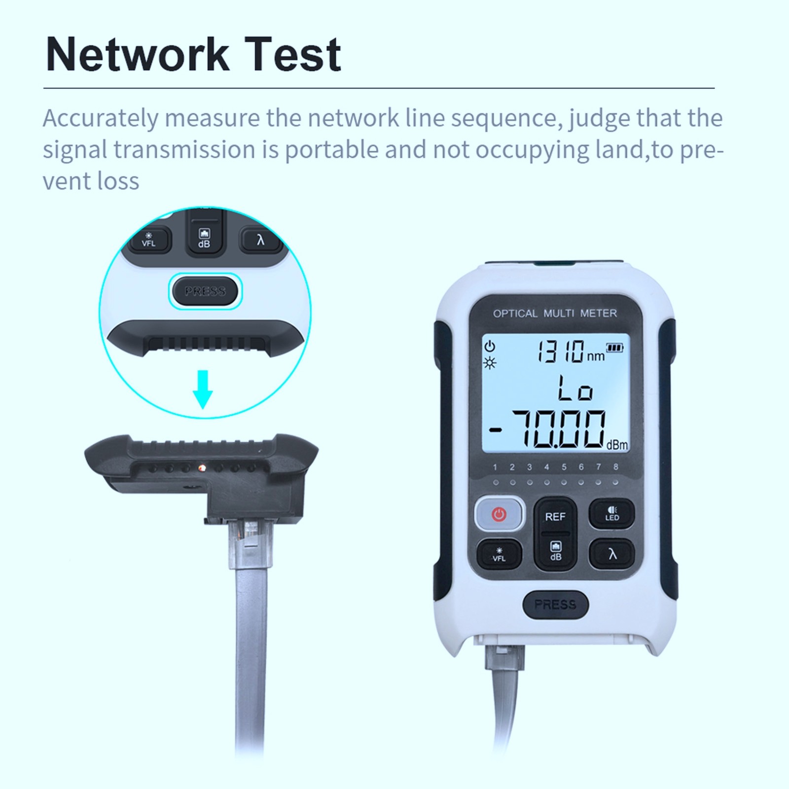 1 Multifunctional Optical Power Meter Accurate Tester For Communication