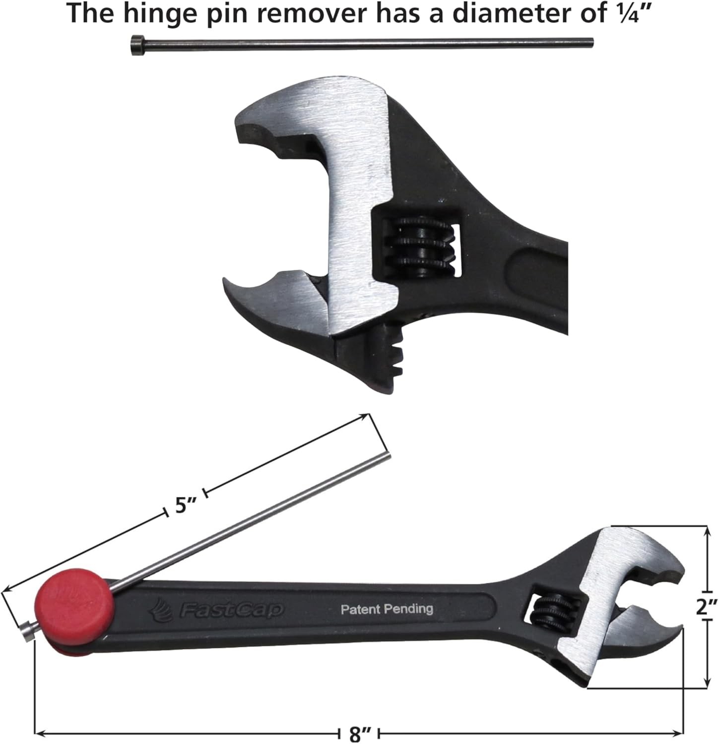 FastCap Knuckle Bender with Built-in Hinge Pin Remover - Multicoloured