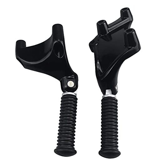 Passenger Footpeg w/Mount Kit,Rear Passenger Footrests Black For Classic Style
