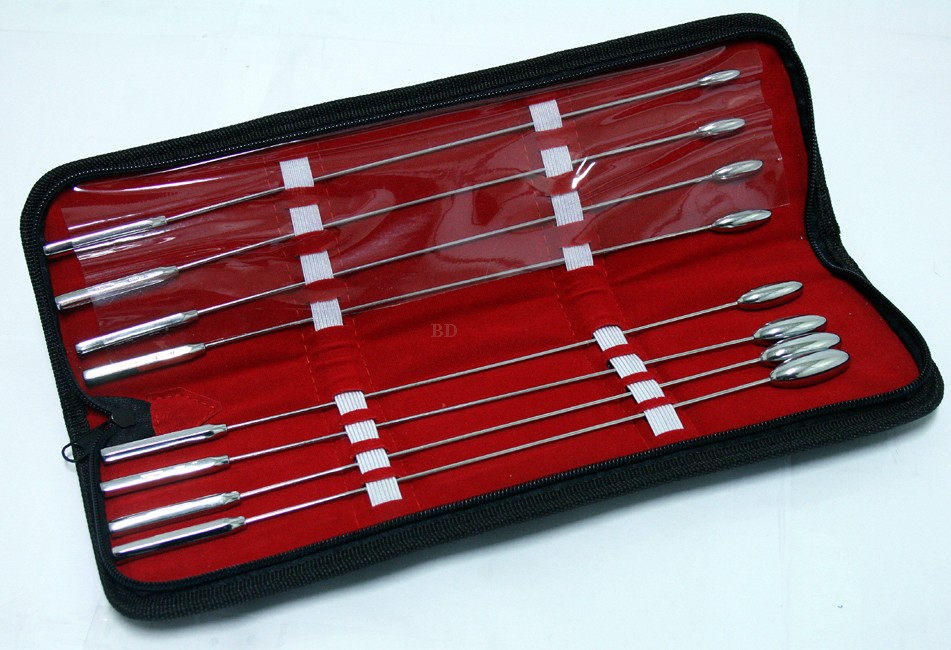 BDeals Bakes Rosebud 8 Pcs Urethral Dilators Set 6mm to 13mm Stainless Steel