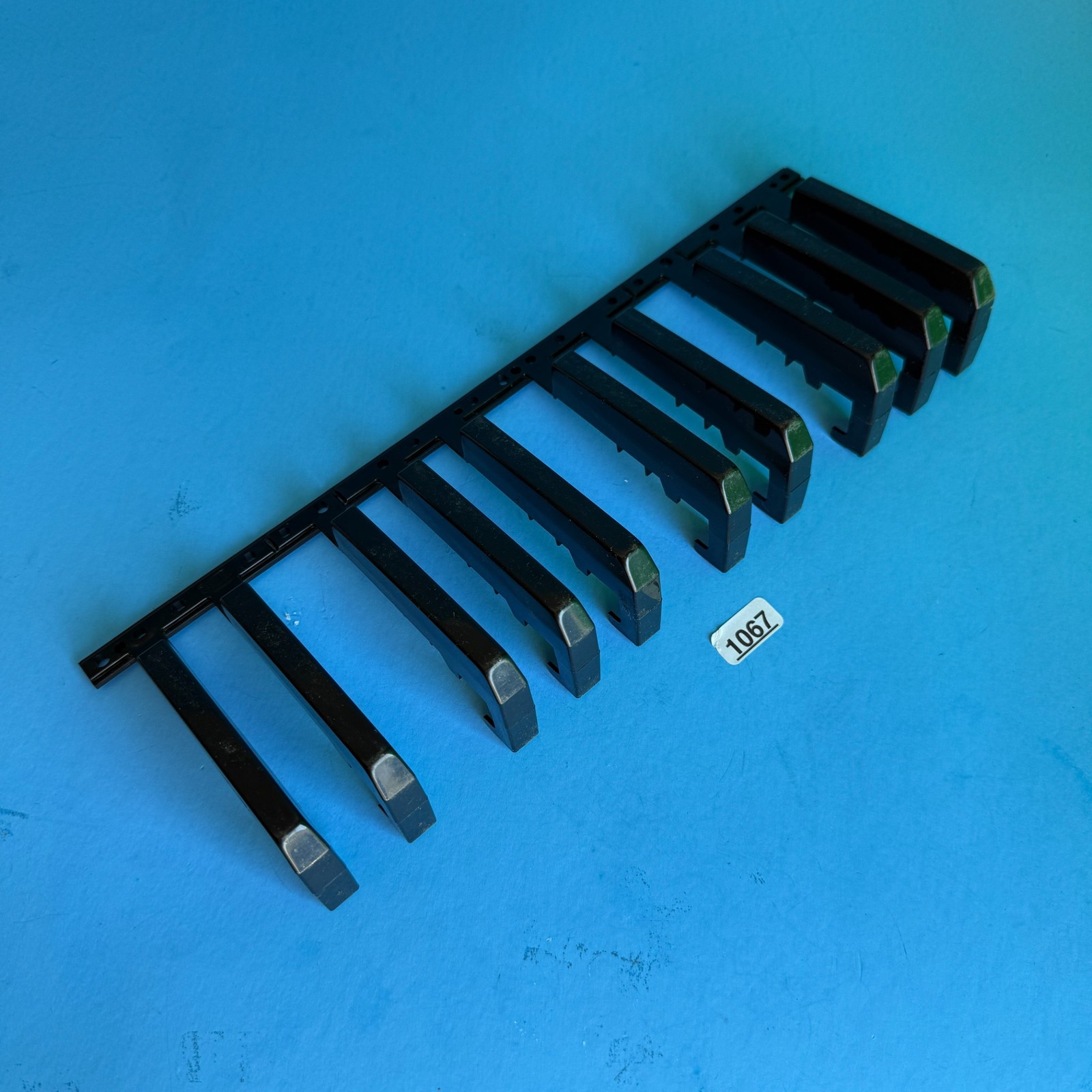 CASIO WK-1630 WK-3000 Key Used OEM Part: Black Flat/Sharp 10 Keys [2 Octaves]