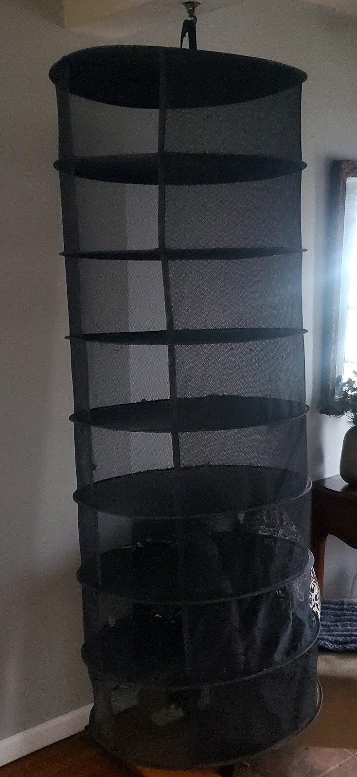 Herb Drying Rack, Eight Tiers for Plants, Seeds, and Buds, 24 in. Diameter