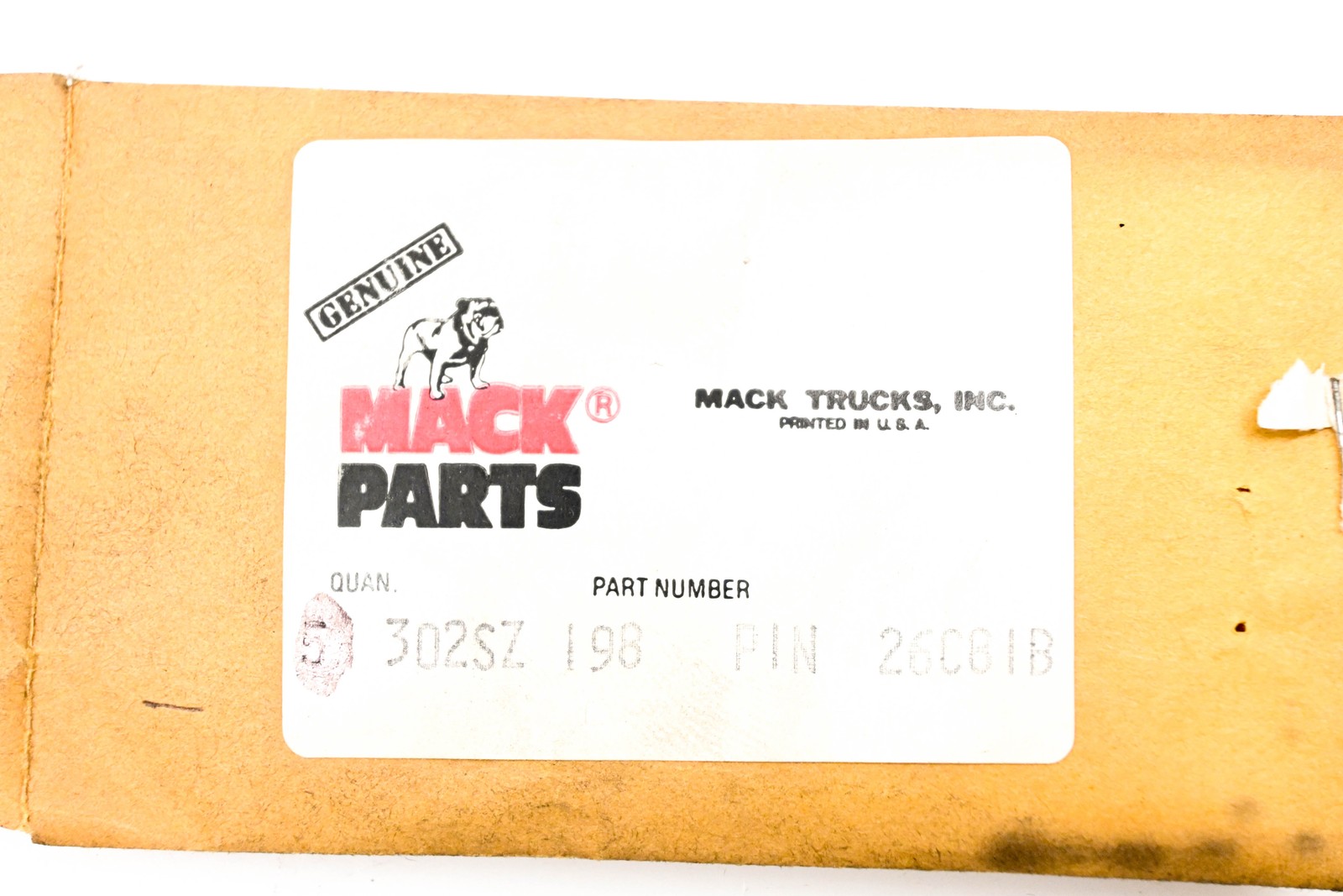Mack 302SZ198 Pin NOS