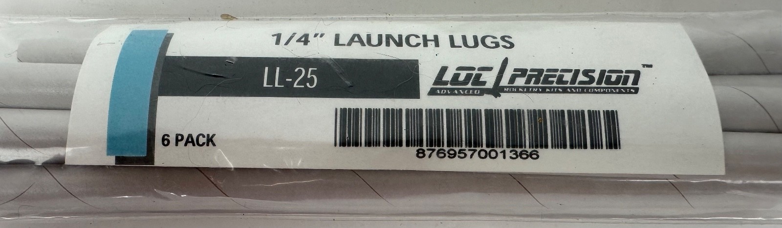 LOC Precision 1/4" Launch Lugs LL-25 6 Pack