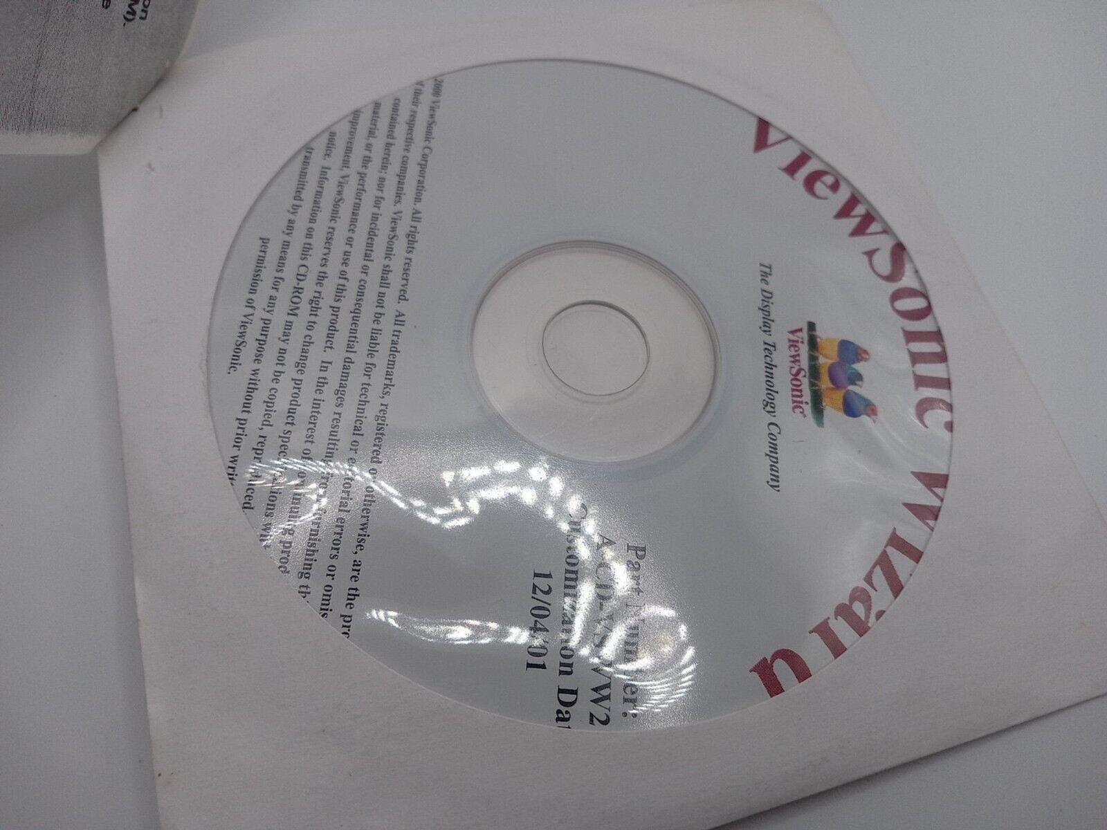 ViewSonic Display Suite Software Installation CD, Mac OS & Windows / A-CD-VSWW2