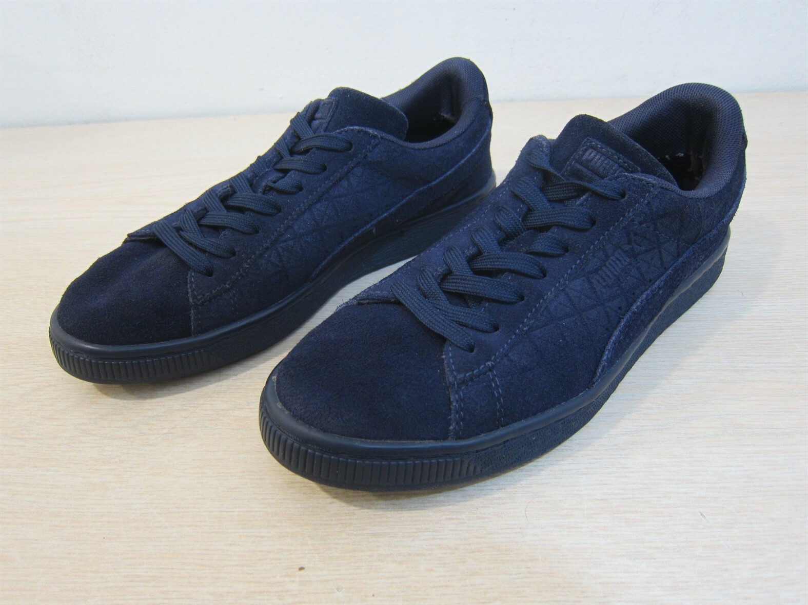 PUMA BLUE SUEDE FASHION LACE UP SNEAKERS/SHOES, SZ 6.5C, 362351-03, FREE S&H