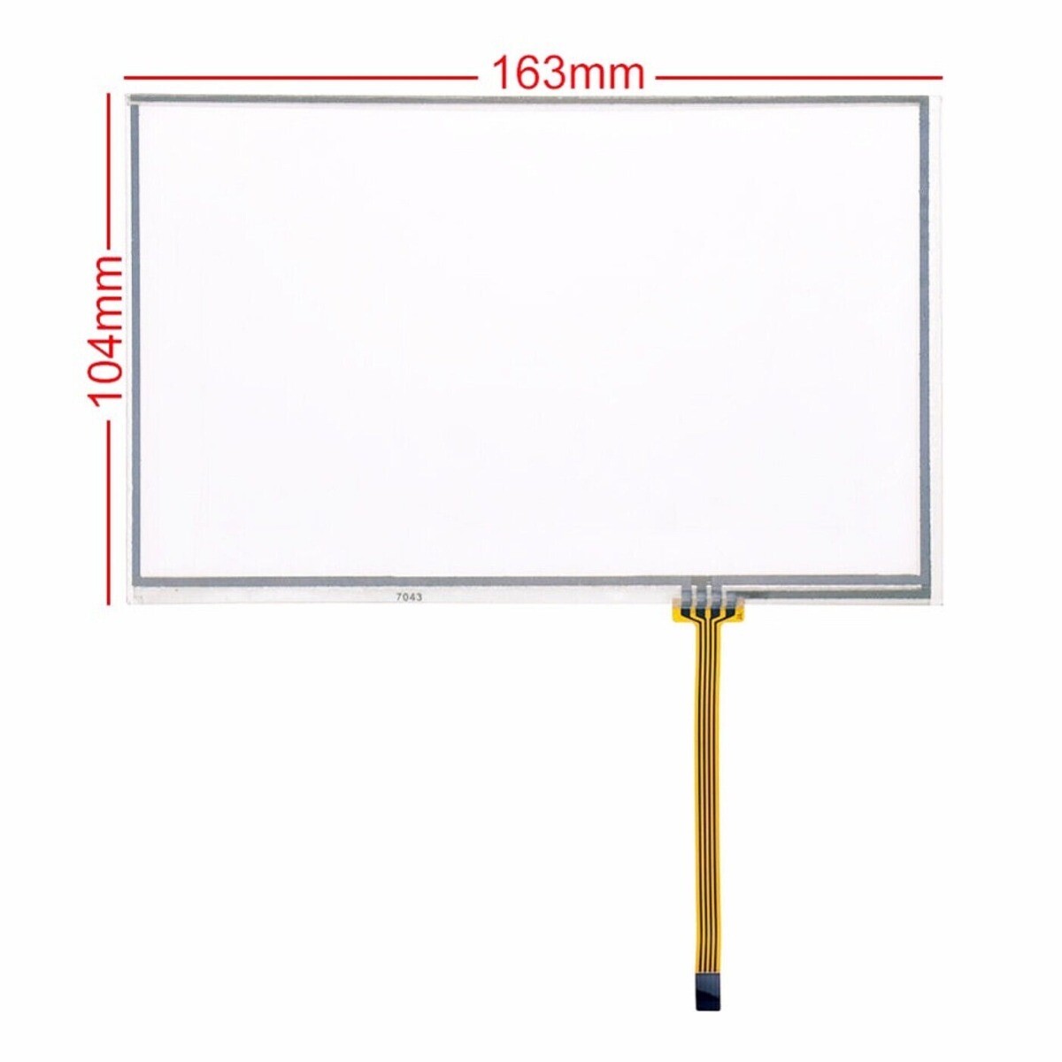 7 inch 165*104mm 4 wire Resistive Touch Screen AT070TN82 Glass Panel 164*103mm