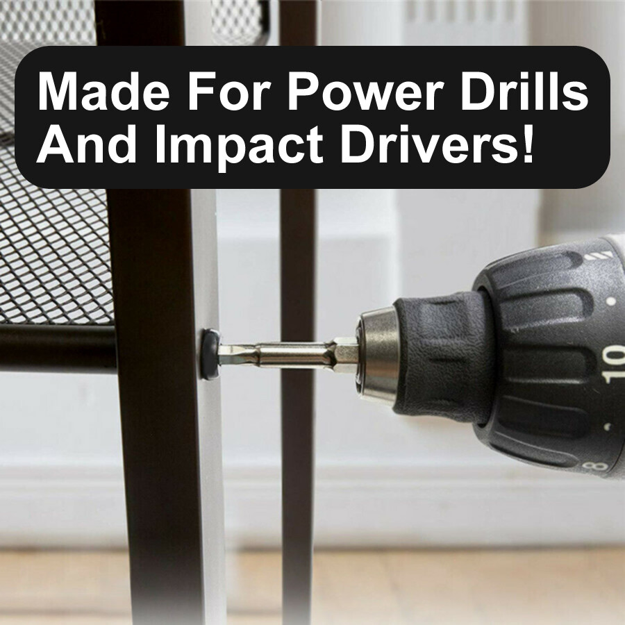 Security Torx Bit Set + Hex Key Allen Bit Set - For Power Drill & Impact Driver