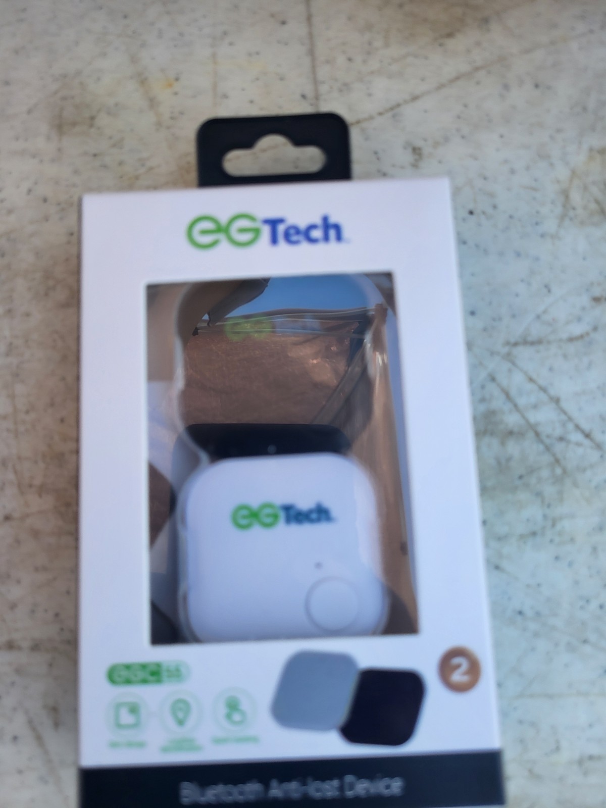 New EGTech Bluetooth Anti - Loss Device Black White