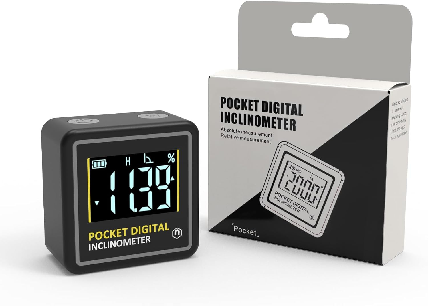 Mini Digital Angle Finder 4-Side Strong Magnetic Angle Gauge, Table Saw Miter Pr