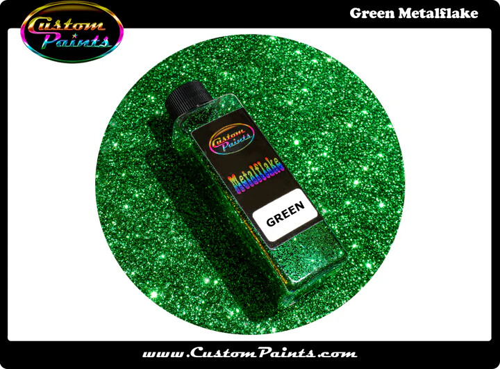 Metal Flake - GREEN - Premium Quality, Auto Grade, Custom Paint, Plasti Dip