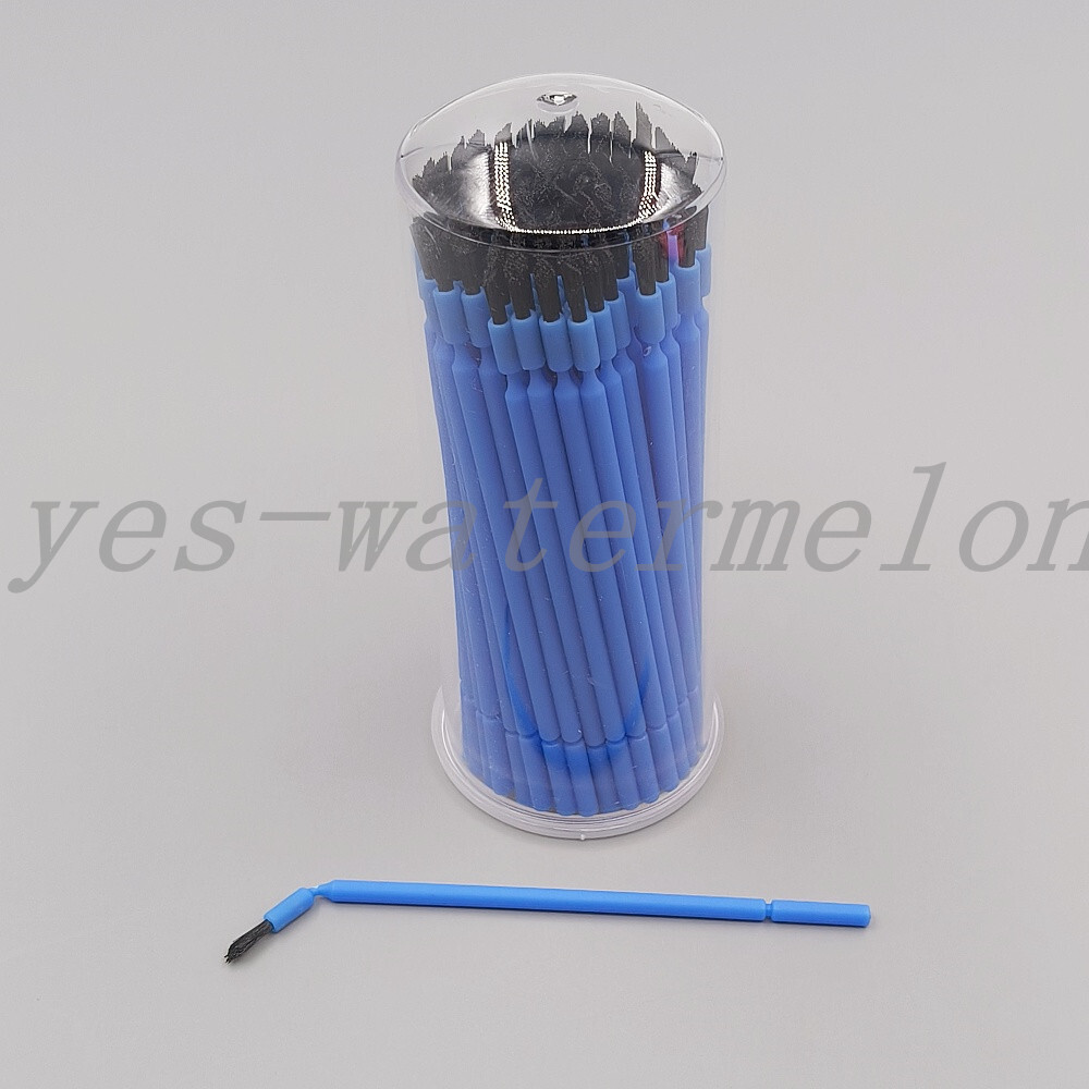 100/ Dental Disposable Bendable Tapered Applicator Brush Bristle Brushes Tips