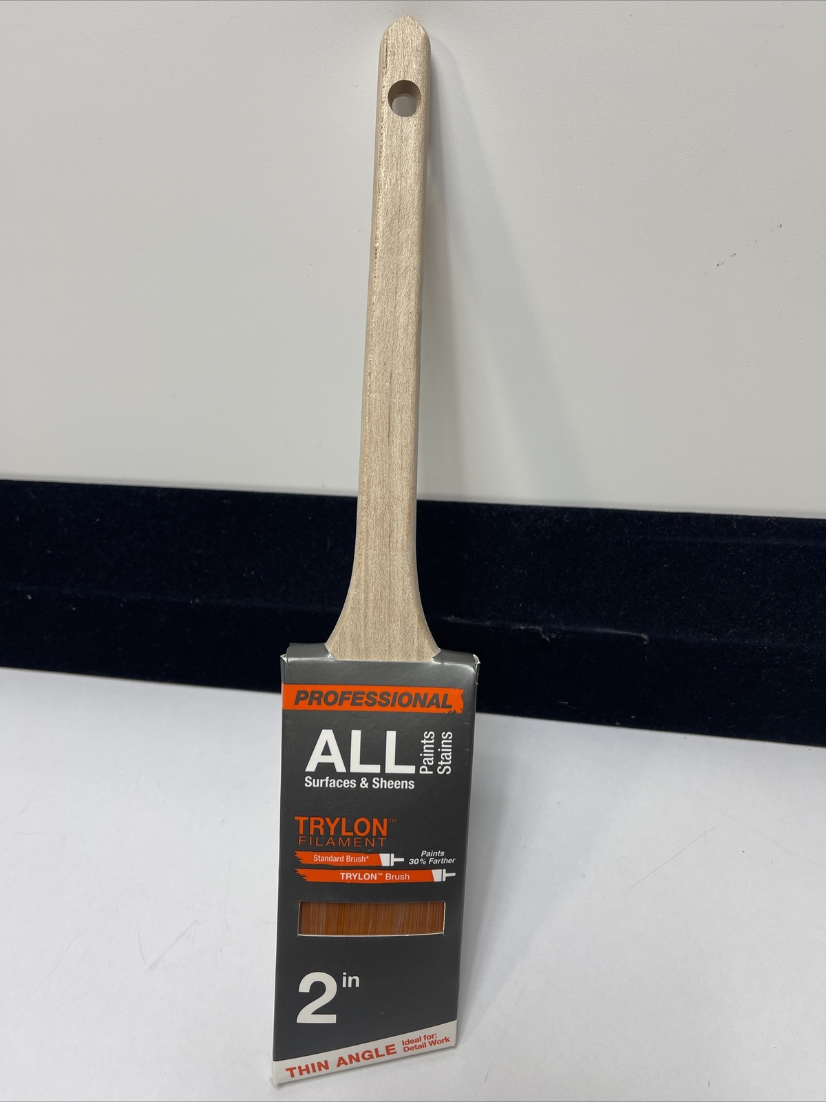 PRO 2” Trylon  Filament Thin Angled Paint Brush