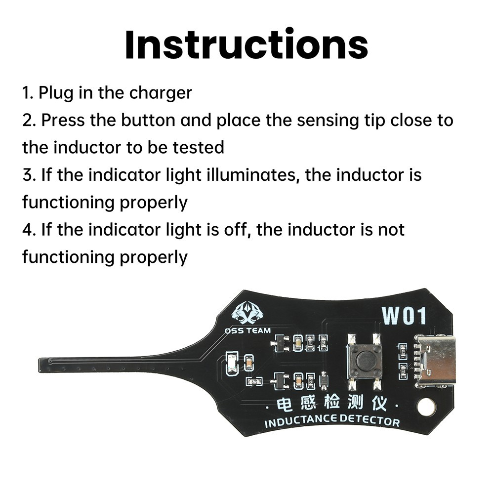 Universal Inductance Tester W01 Inductor Detectors With Compactly Construction