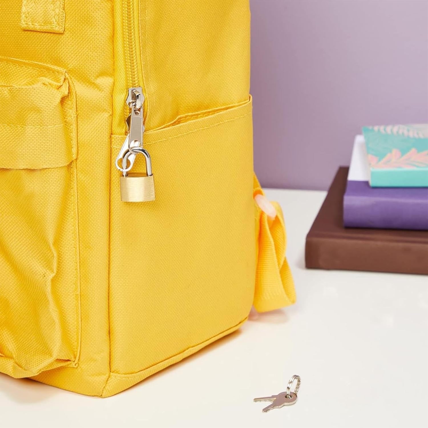 Small Solid Brass Padlocks with Keys Mini Luggage Lock Backpack Gym Locker