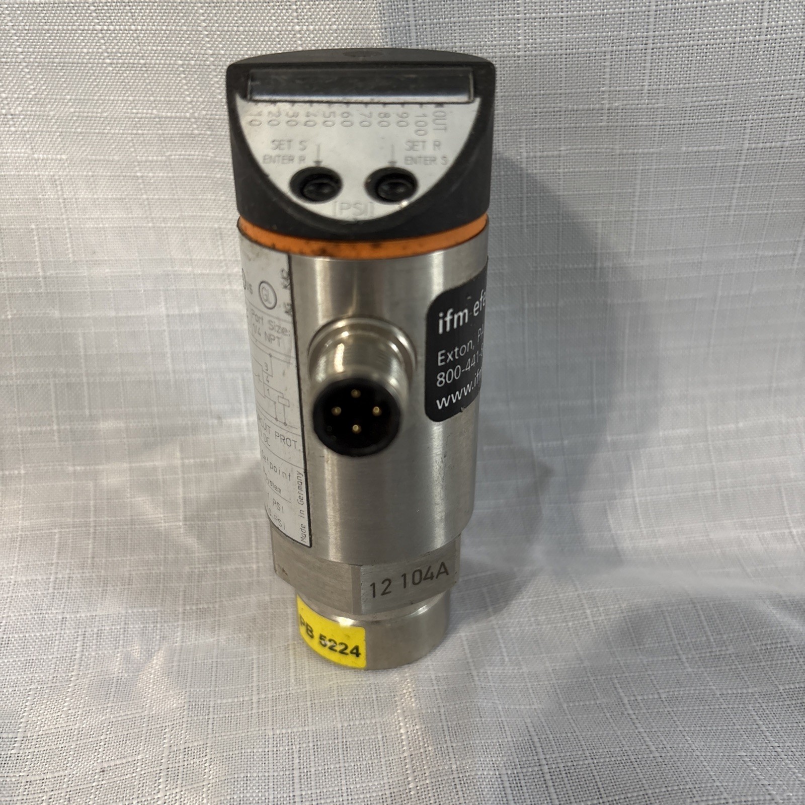 Ifm PB5224 Pressure Sensor with LED Bar Display USIP