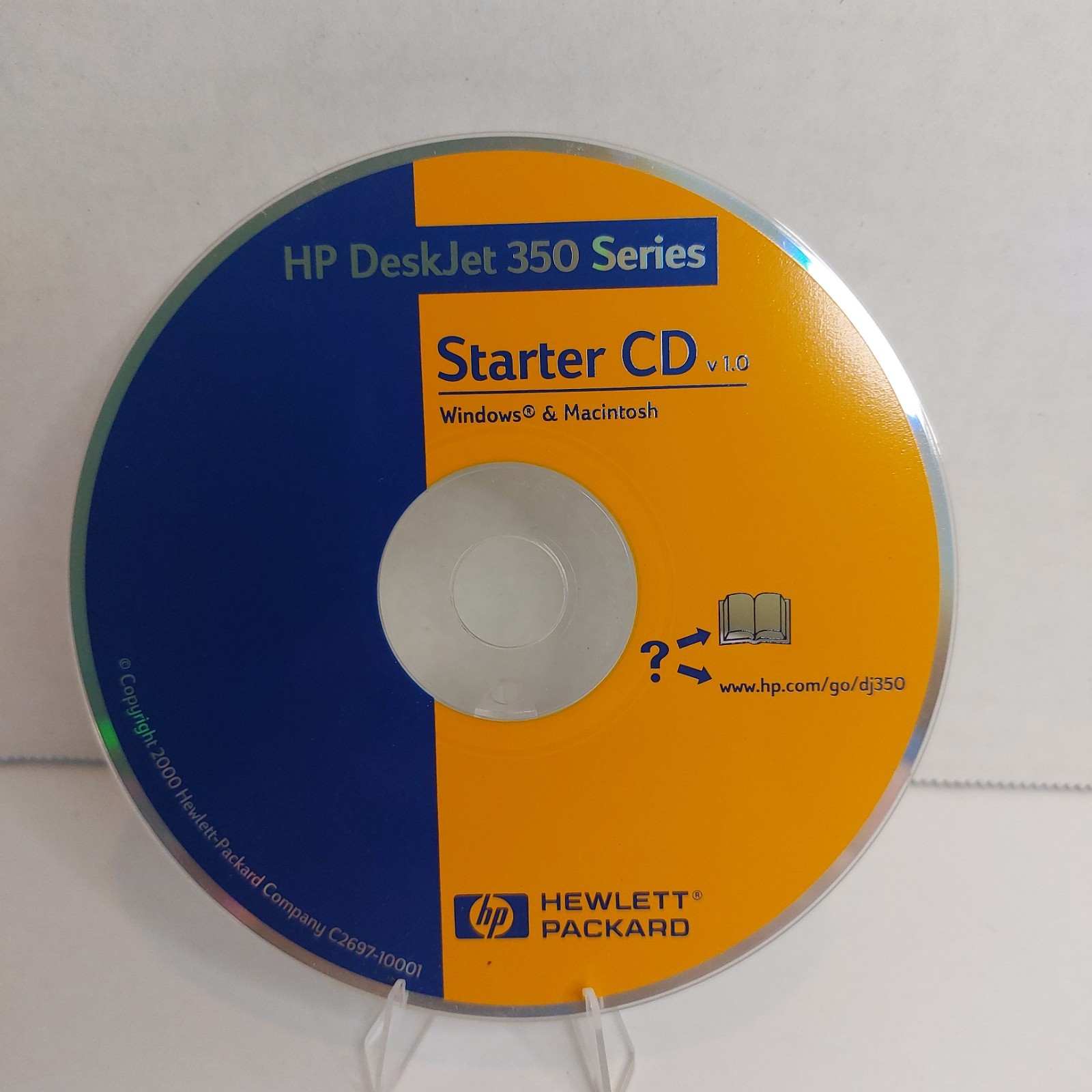 HP DeskJet 350 Series Starter CD v1.0 Windows Macintosh Driver Disc