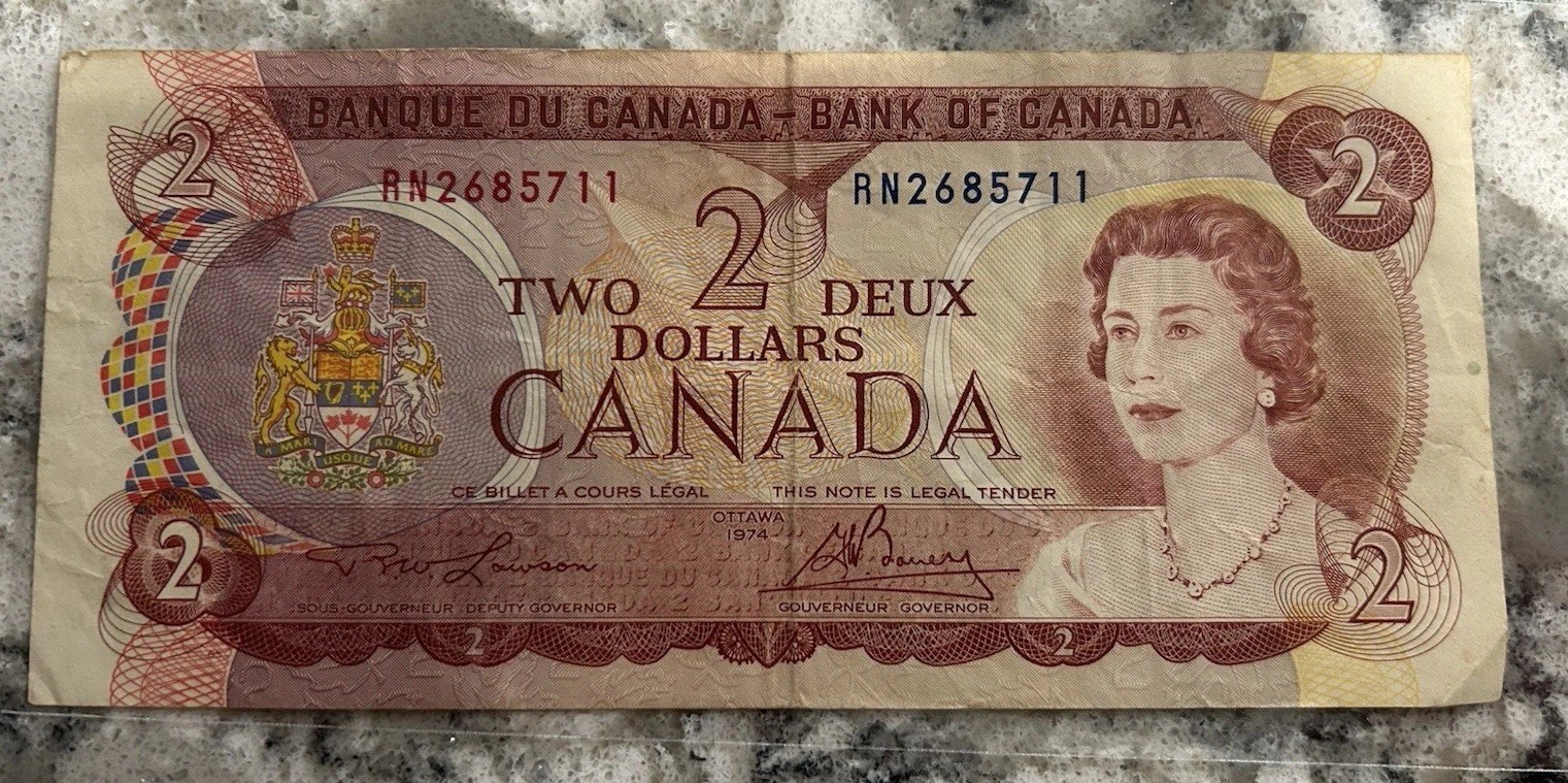 Canada 2 Dollars 1974 Circulated RN2685711