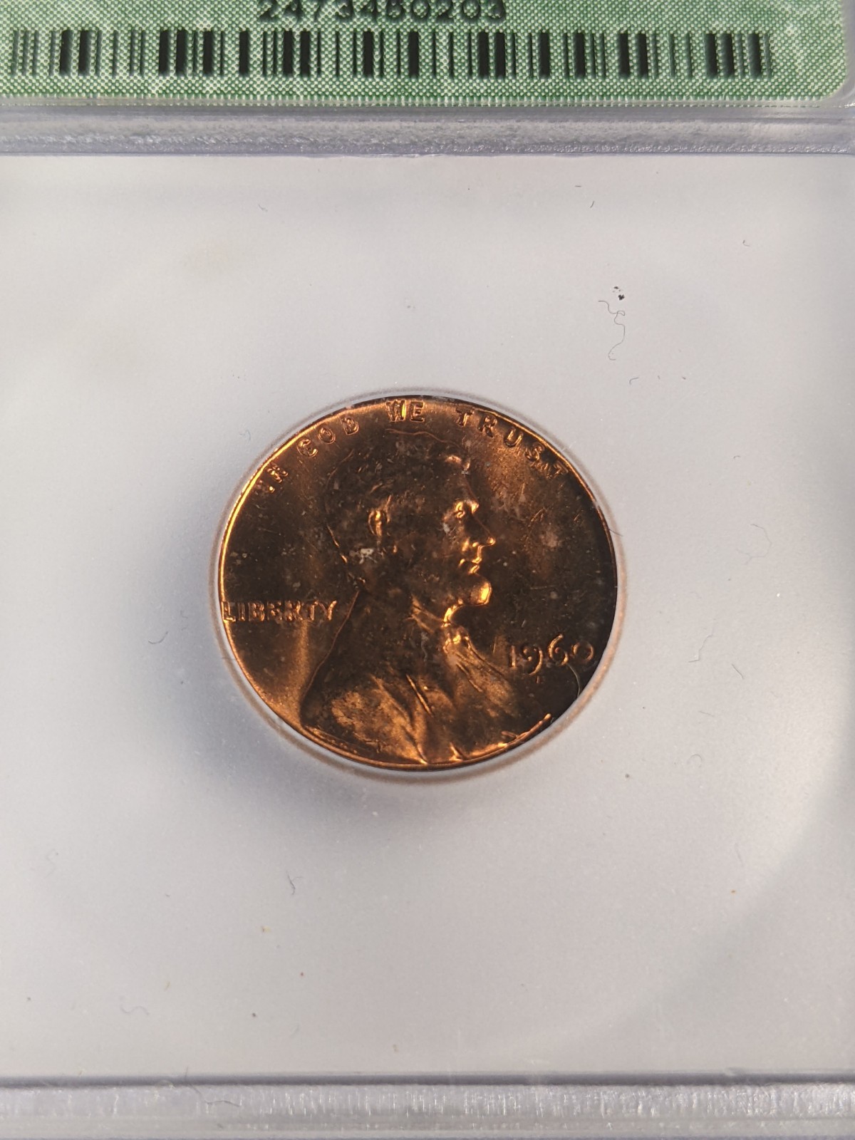1960 1C Large Date MS67 Red High Grade Lincoln Cent