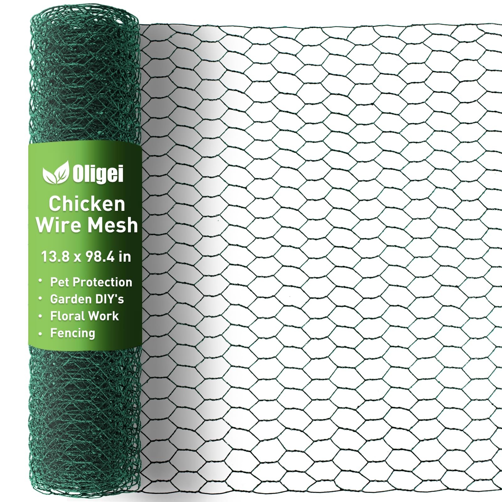 Chicken Wire for Floral arrangement Mesh for Craft & Garden 13.8x98 In