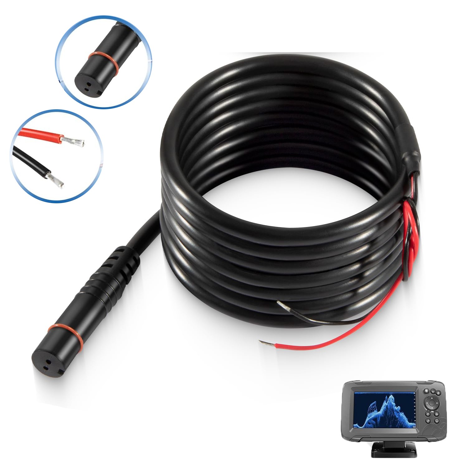 Replaces 000-14172-001 Hook2 Power Cable for Lowrance for Hook2 Models 5/7/9/12