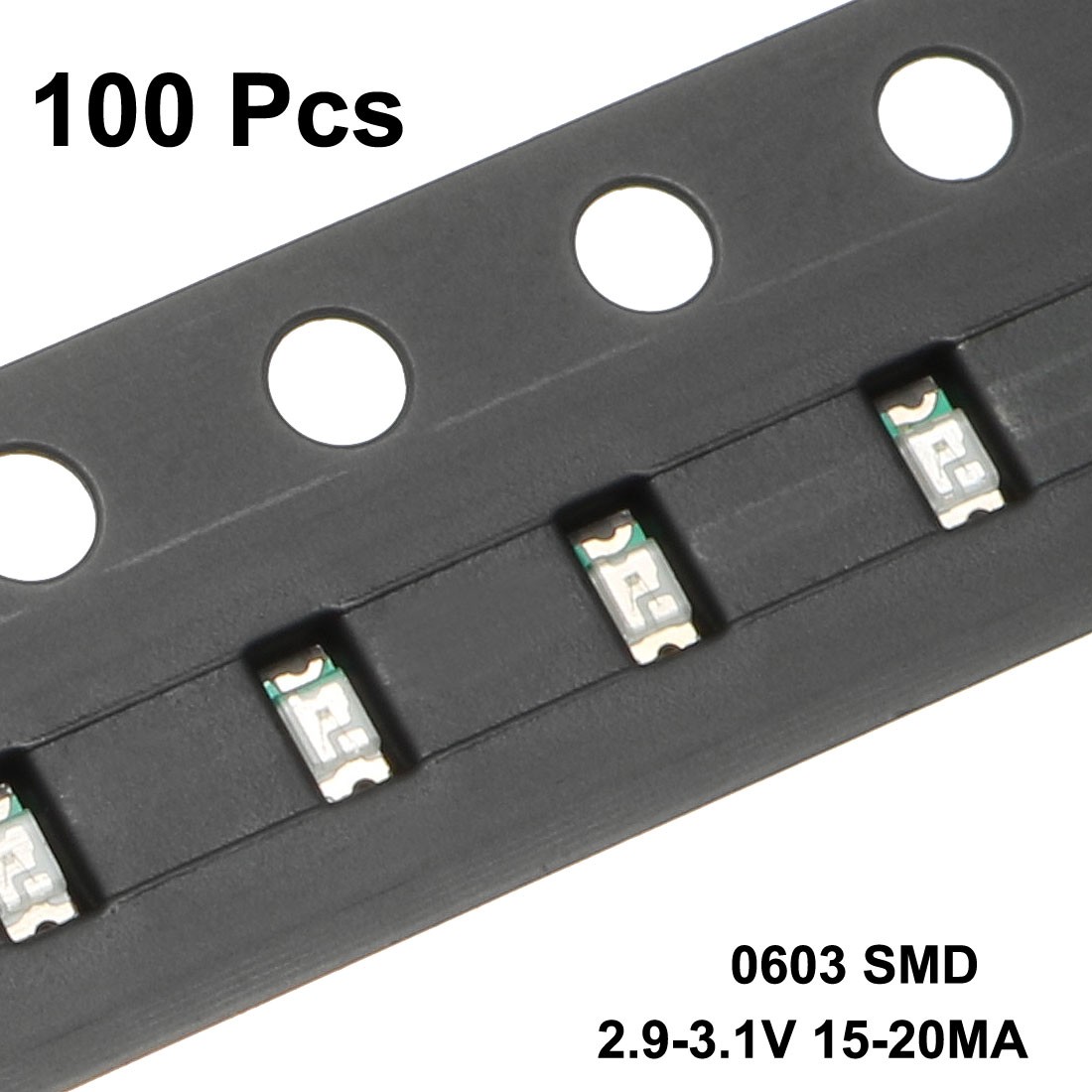 100 pcs 0603 Green Surface Mounted Devices LED Lamp Electronics Components Light