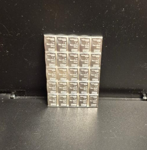 25 x 1-Gram SILVER  999 PURE Valcambi Combibar Swiss Bullion ---FREE SHIPPING---