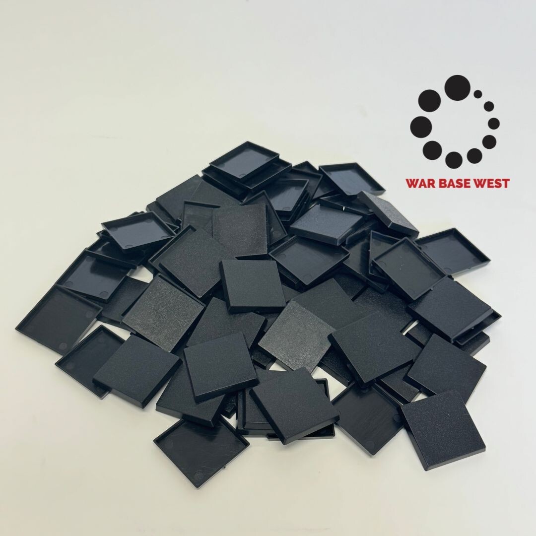 Lot Of 100 30mm Square Bases Used For Warhammer Fantasy The Old World Wargaming
