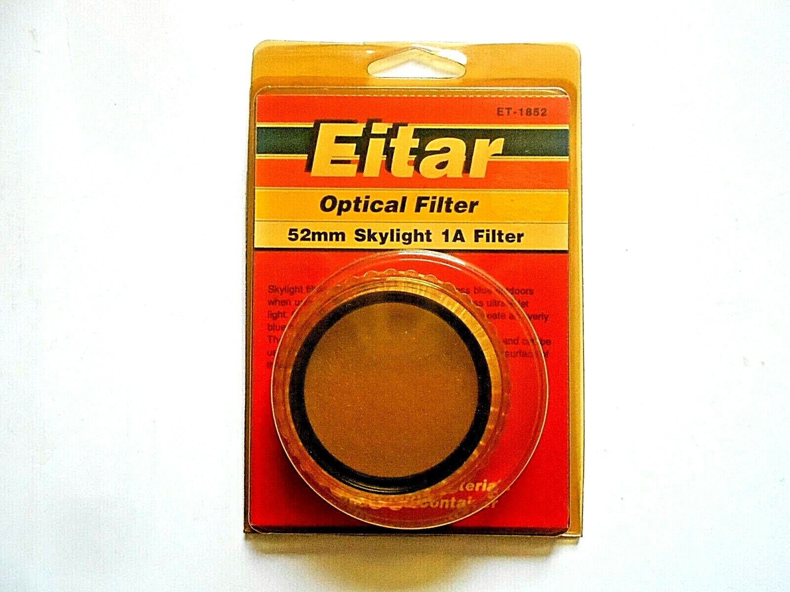 Eitar 52mm Optical Skylight 1A Filter No. ET-1862