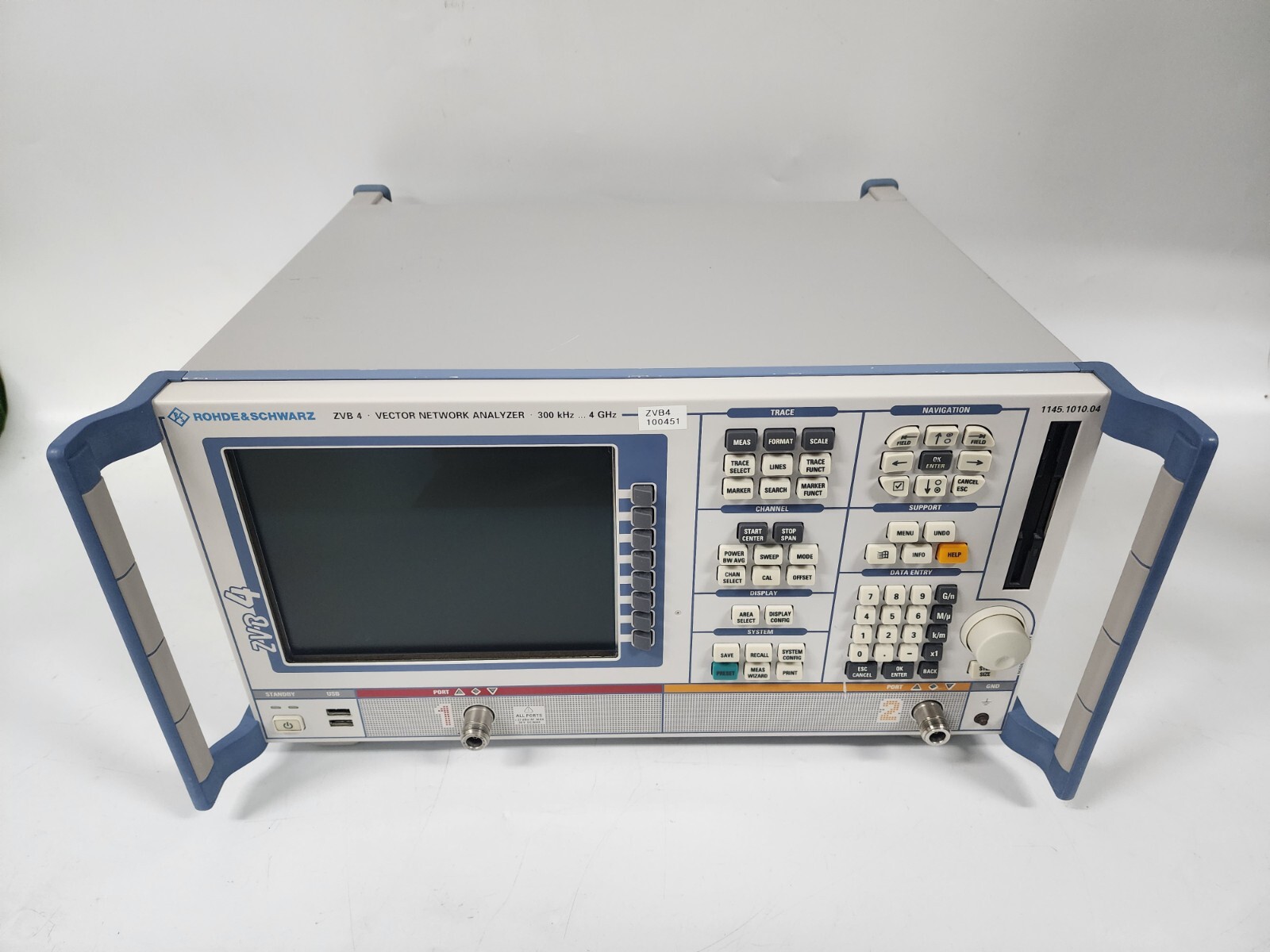 Rohde & Schwarz ZVB 4 Vector Network Analyzer, 300 kHz to 4 GHz