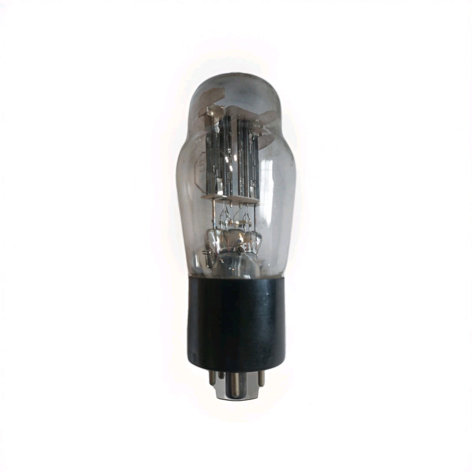 GE 5V4G Rectifier Vacuum Tube–Coke Bottle – 100/120 Balanced Black Plate– Tested